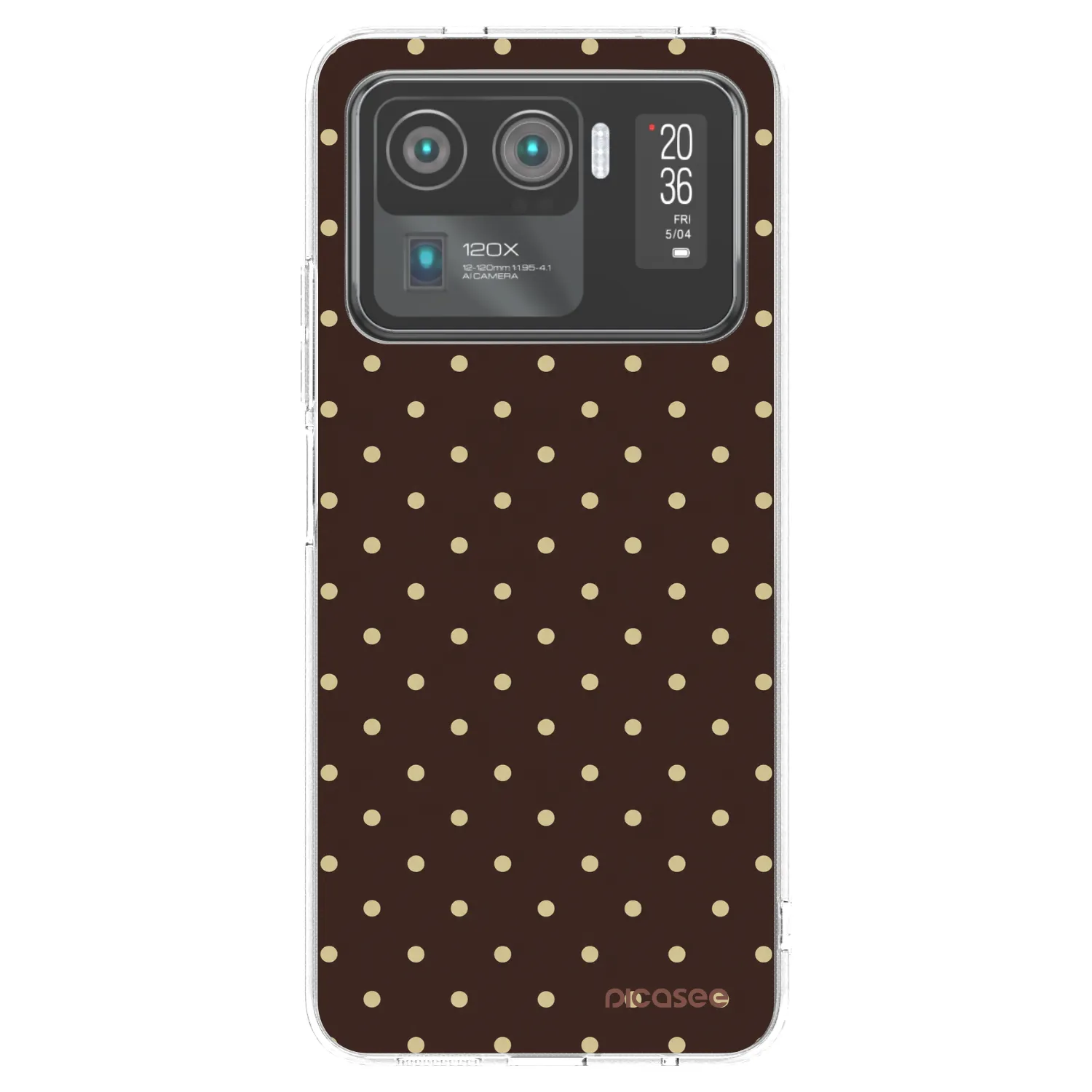 Picasee silikonski prozorni ovitek za Xiaomi Mi 11 Ultra - Vanilla Dots & Chocolate