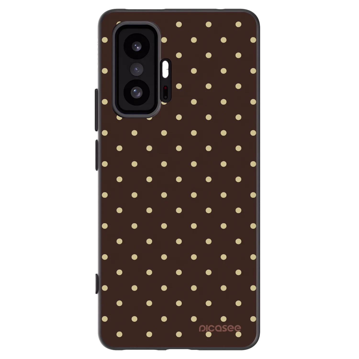 Picasee silikonski črni ovitek za Xiaomi 11T Pro - Vanilla Dots & Chocolate