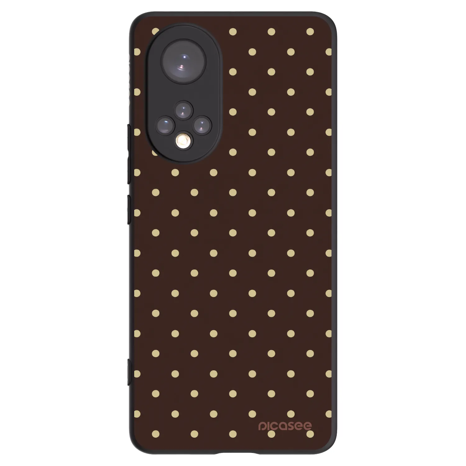 Picasee silikonski črni ovitek za Honor 50 5G - Vanilla Dots & Chocolate