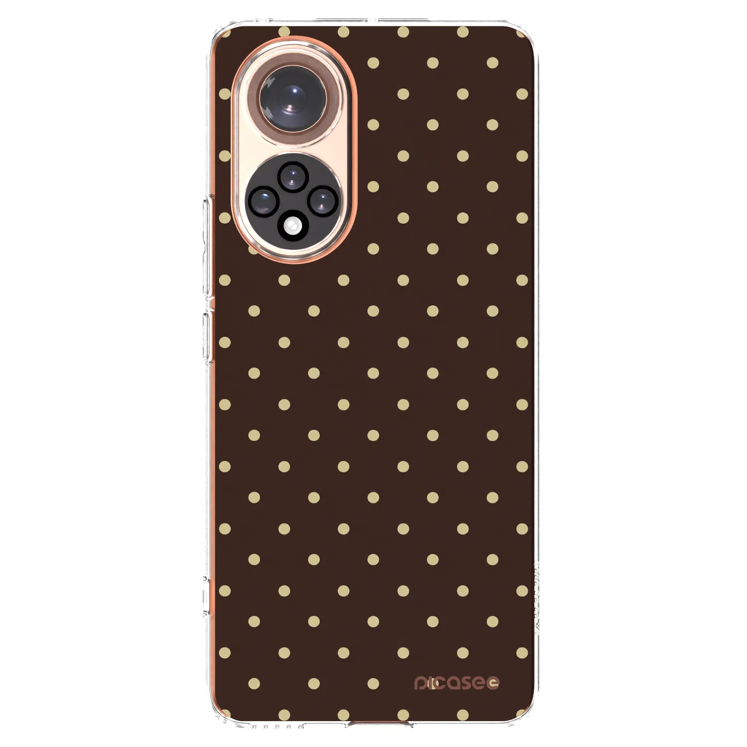 Picasee silikonski prozorni ovitek za Honor 50 5G - Vanilla Dots & Chocolate
