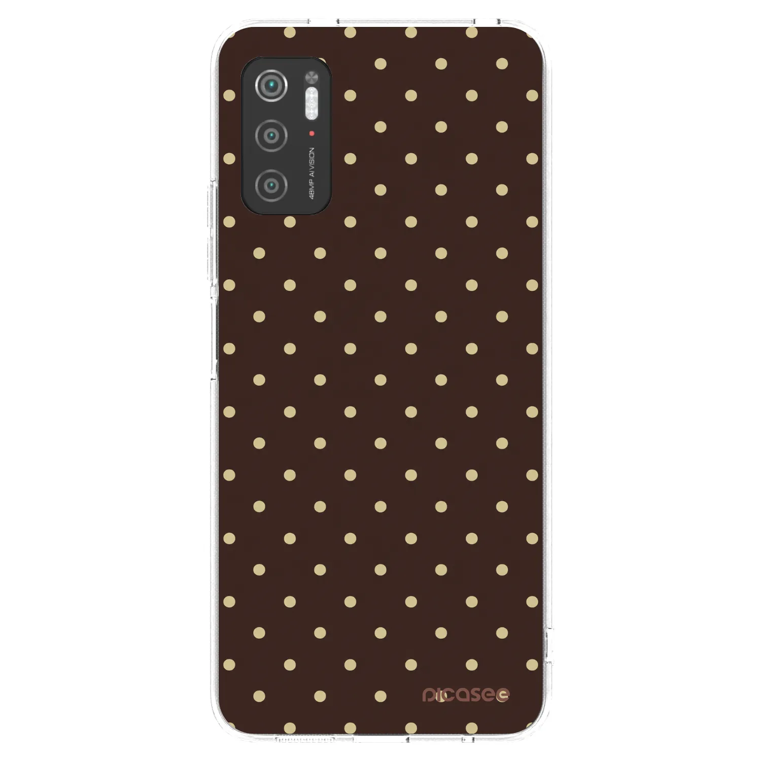 Picasee silikonski prozorni ovitek za Xiaomi Poco M3 Pro 5G - Vanilla Dots & Chocolate