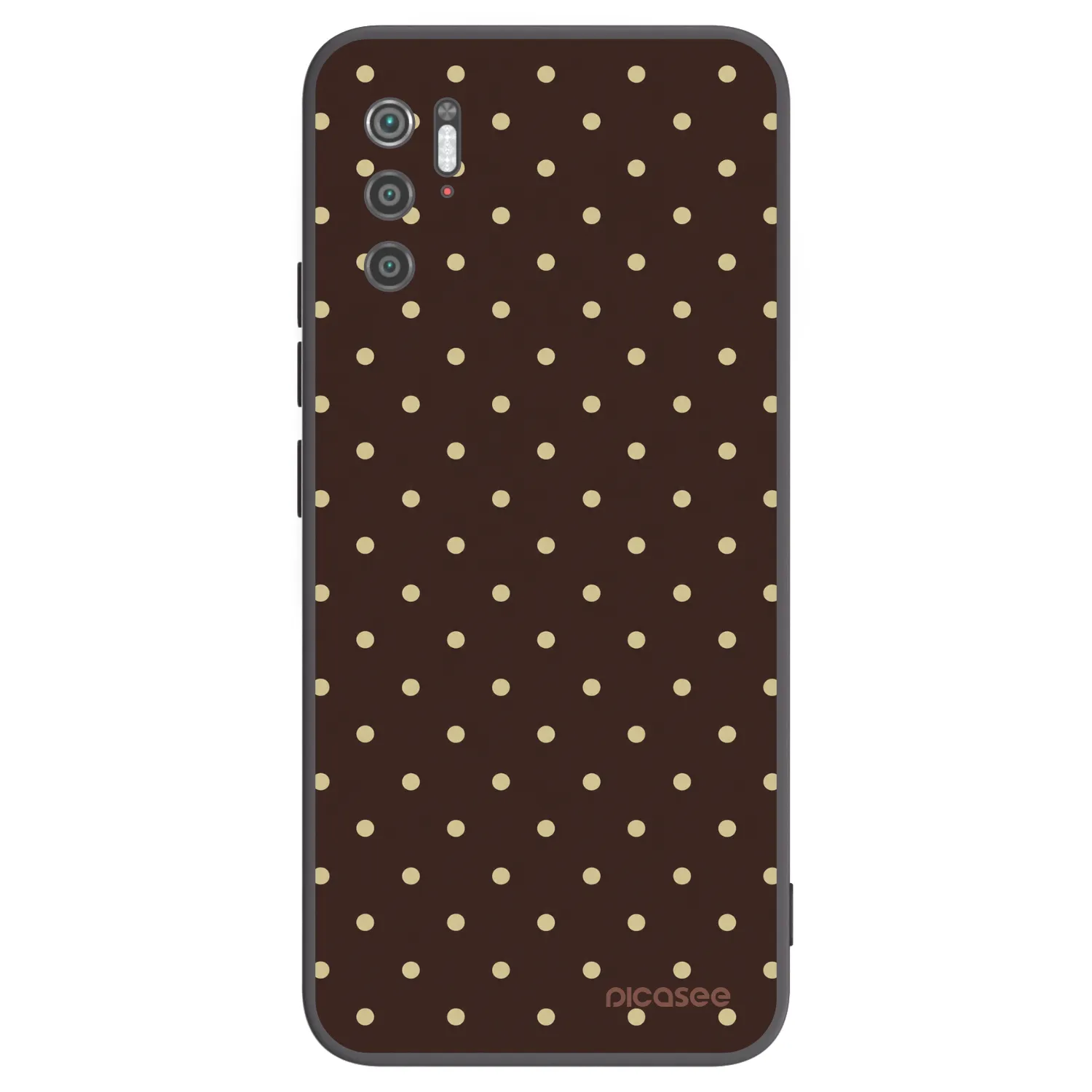 Picasee silikonski črni ovitek za Xiaomi Poco M3 Pro 5G - Vanilla Dots & Chocolate