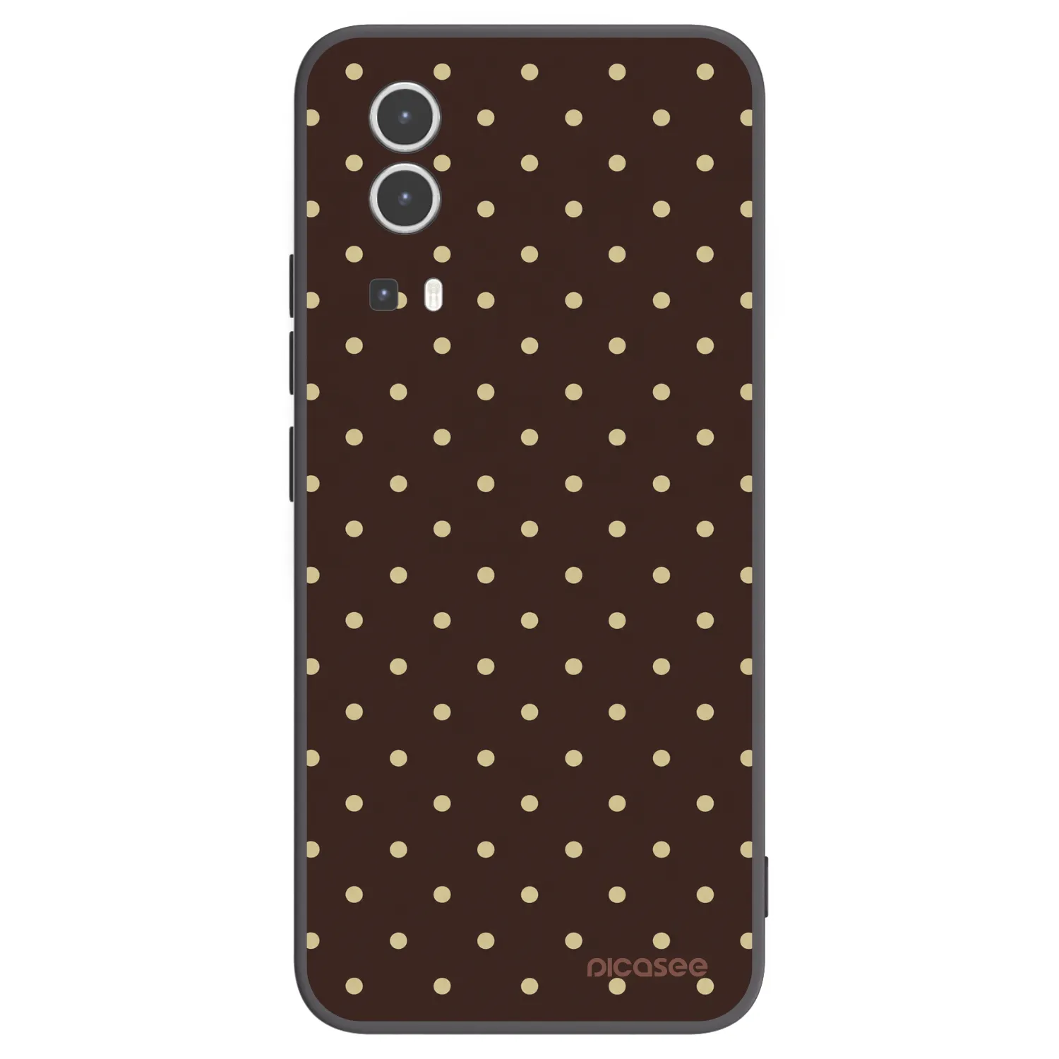 Picasee silikonski črni ovitek za Vivo Y72 5G - Vanilla Dots & Chocolate