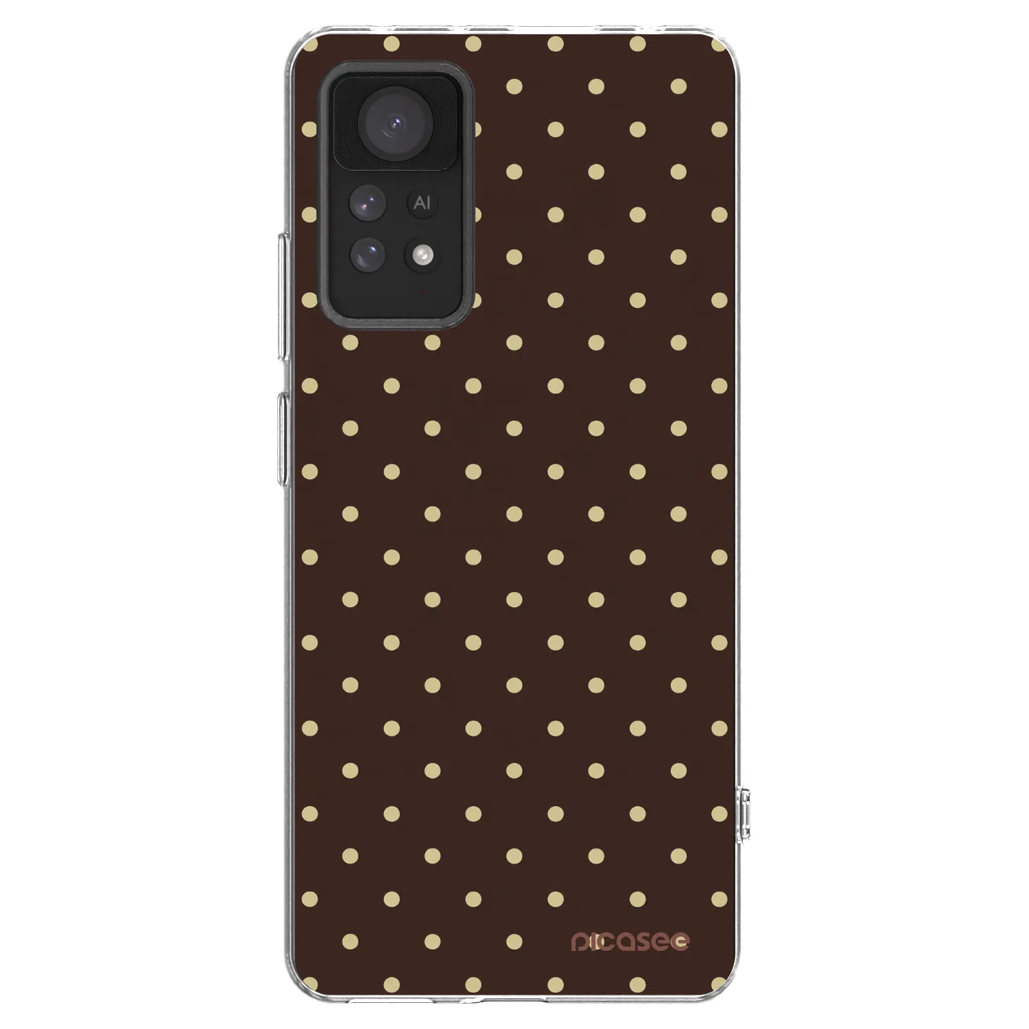 Picasee silikonski prozorni ovitek za Xiaomi Redmi Note 11 Pro - Vanilla Dots & Chocolate