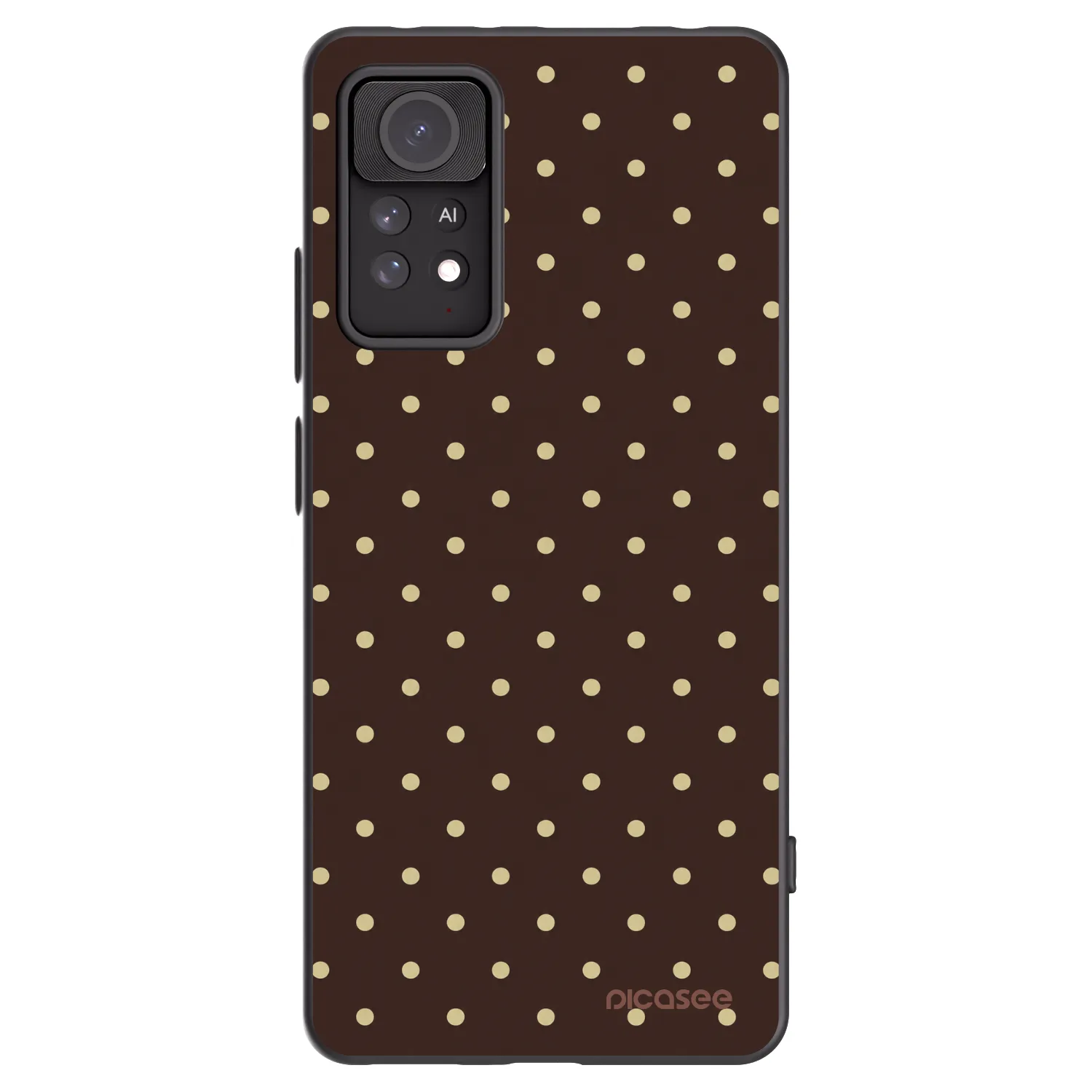 Picasee silikonski črni ovitek za Xiaomi Redmi Note 11 Pro 5G - Vanilla Dots & Chocolate