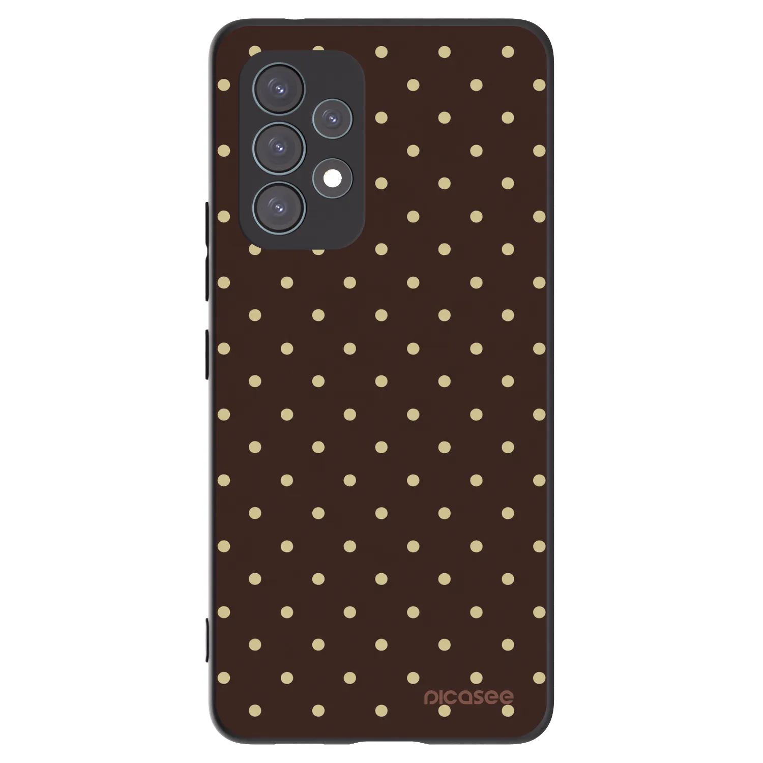 Picasee silikonski črni ovitek za Samsung Galaxy A53 5G A536 - Vanilla Dots & Chocolate