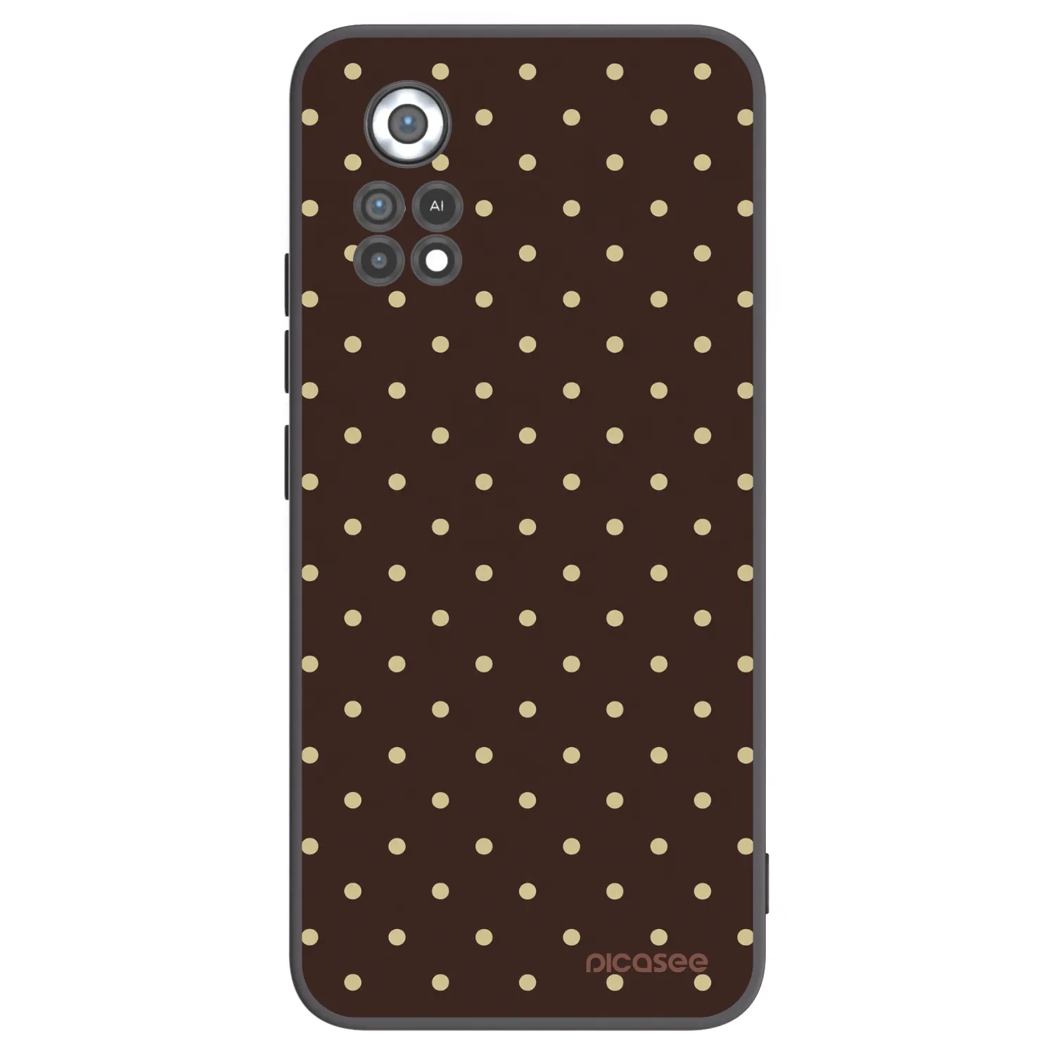 Picasee silikonski črni ovitek za Xiaomi Poco X4 Pro 5G - Vanilla Dots & Chocolate