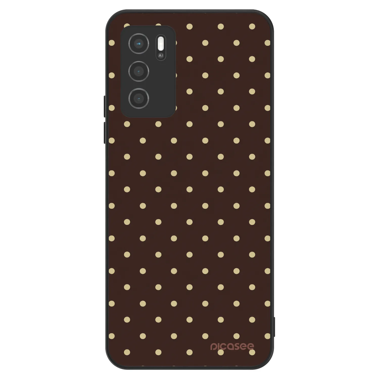 Picasee ULTIMATE CASE za OPPO A16s - Vanilla Dots & Chocolate