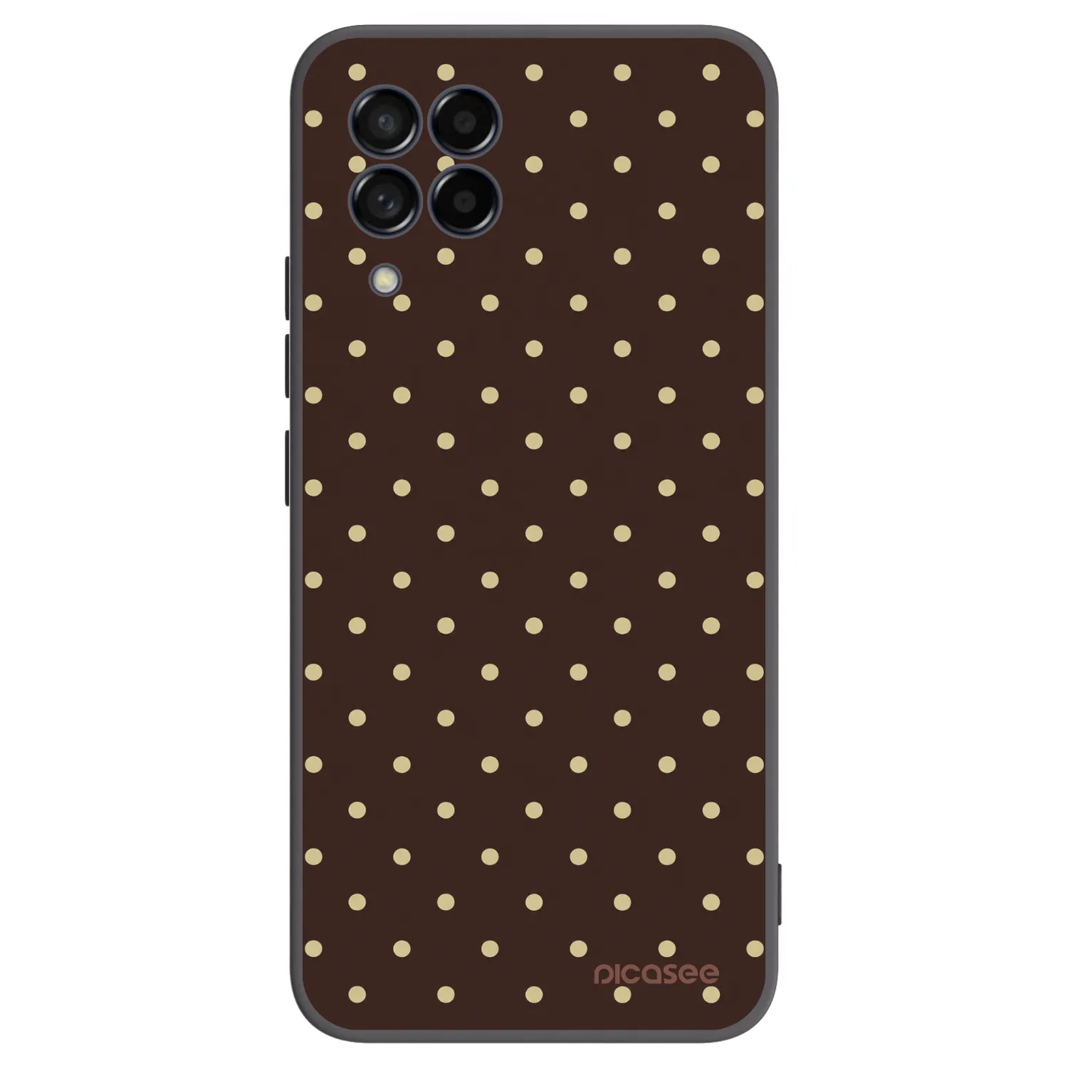 Picasee silikonski črni ovitek za Samsung Galaxy M53 5G - Vanilla Dots & Chocolate