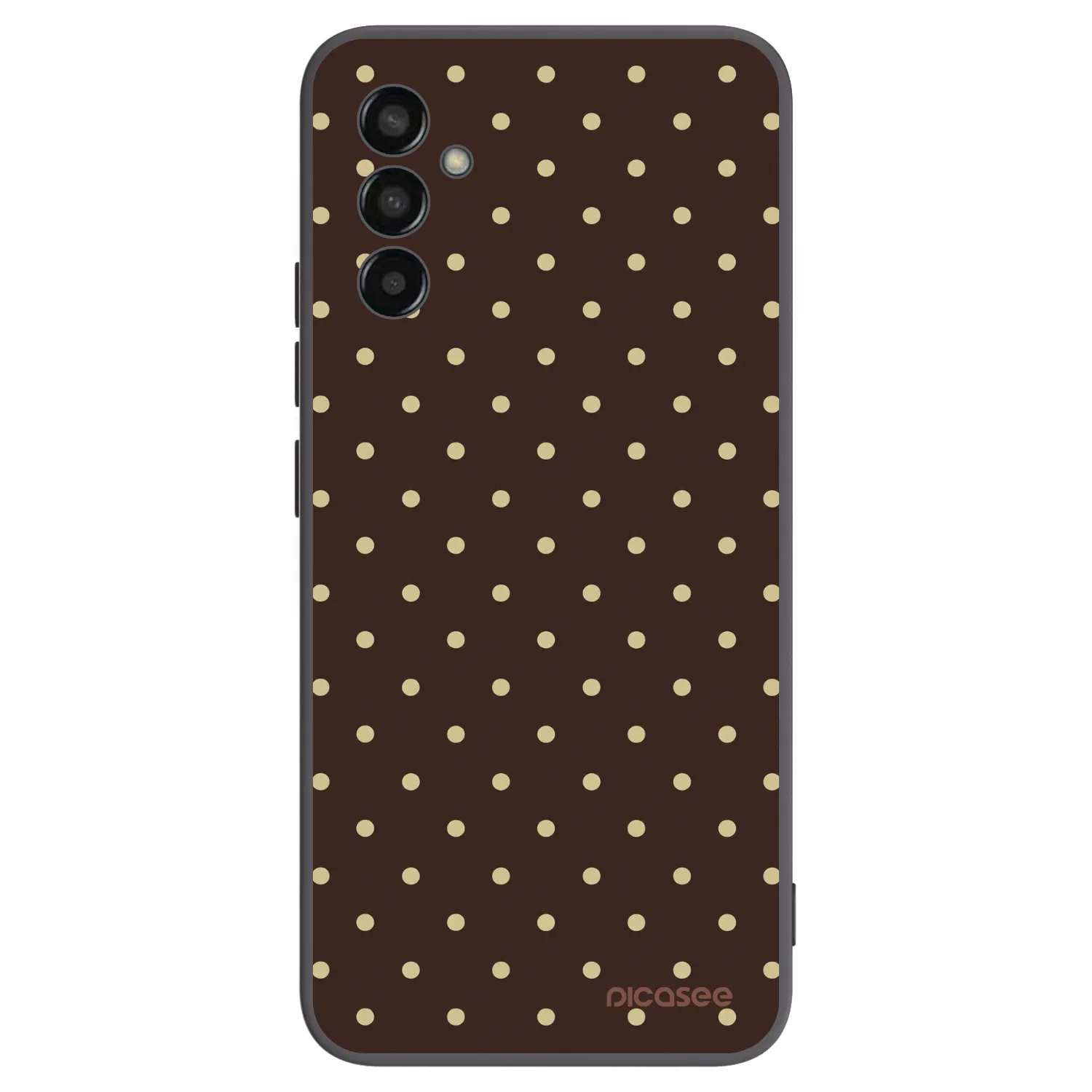 Picasee silikonski črni ovitek za Samsung Galaxy M13 M135F - Vanilla Dots & Chocolate