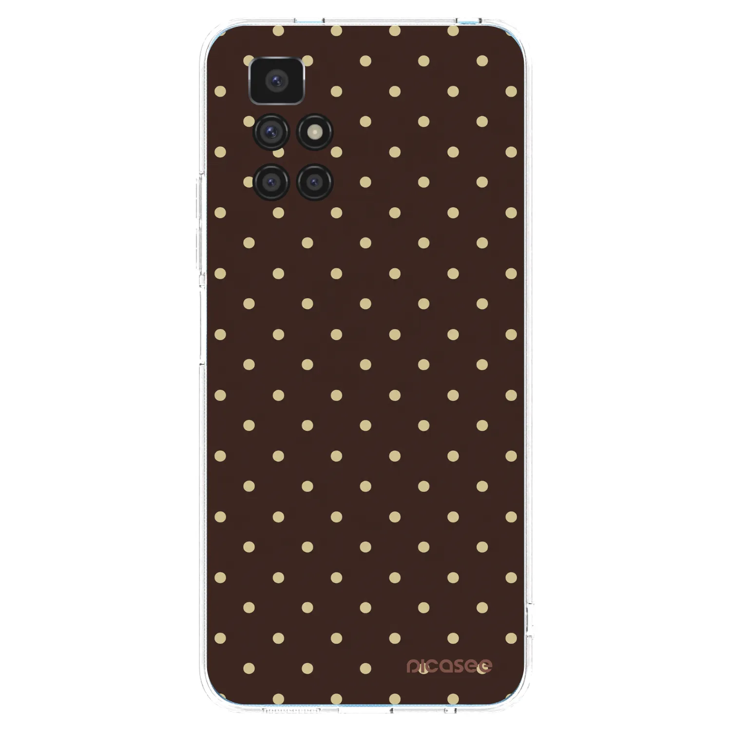 Picasee silikonski prozorni ovitek za Xiaomi Redmi 10 (2022) - Vanilla Dots & Chocolate