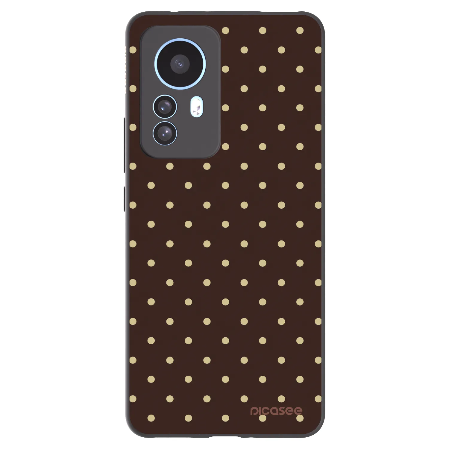 Picasee silikonski črni ovitek za Xiaomi 12T - Vanilla Dots & Chocolate