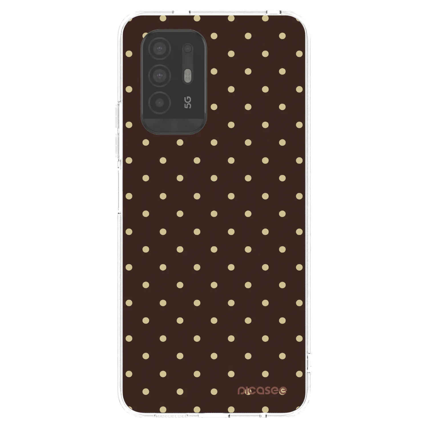 Picasee silikonski prozorni ovitek za OPPO A94 5G - Vanilla Dots & Chocolate