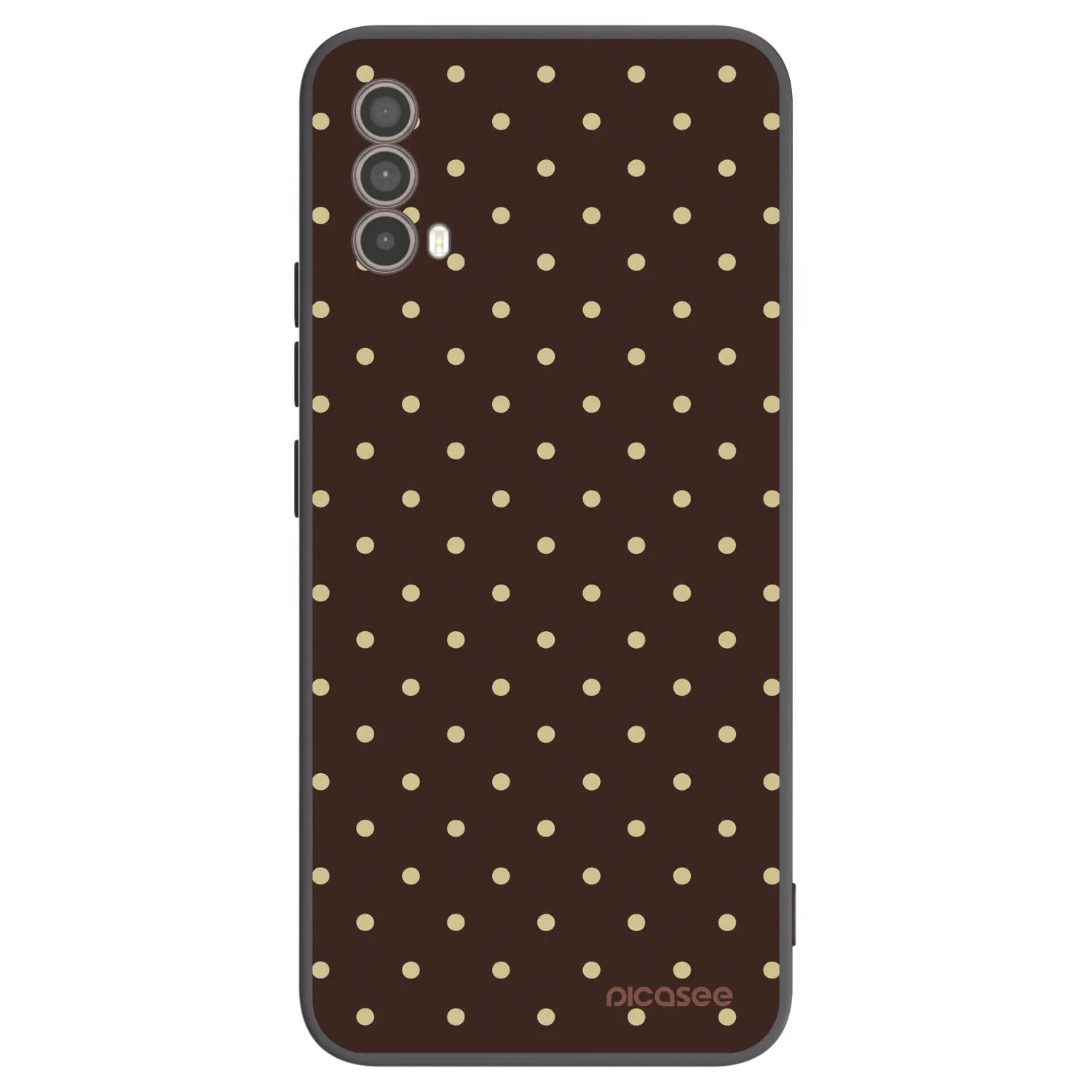 Picasee silikonski črni ovitek za Motorola Moto E40 - Vanilla Dots & Chocolate
