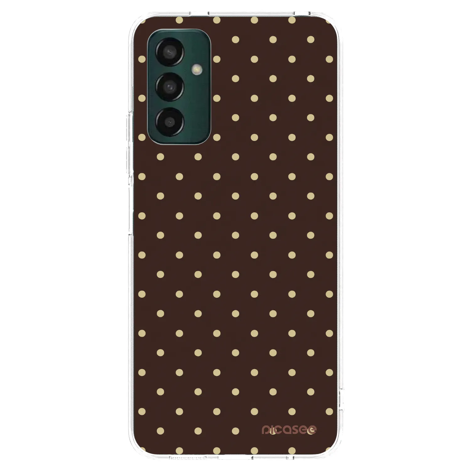 Picasee silikonski prozorni ovitek za Samsung Galaxy M23 5G - Vanilla Dots & Chocolate