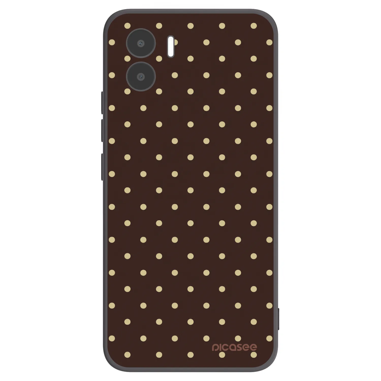 Picasee silikonski črni ovitek za Xiaomi Redmi A1 - Vanilla Dots & Chocolate