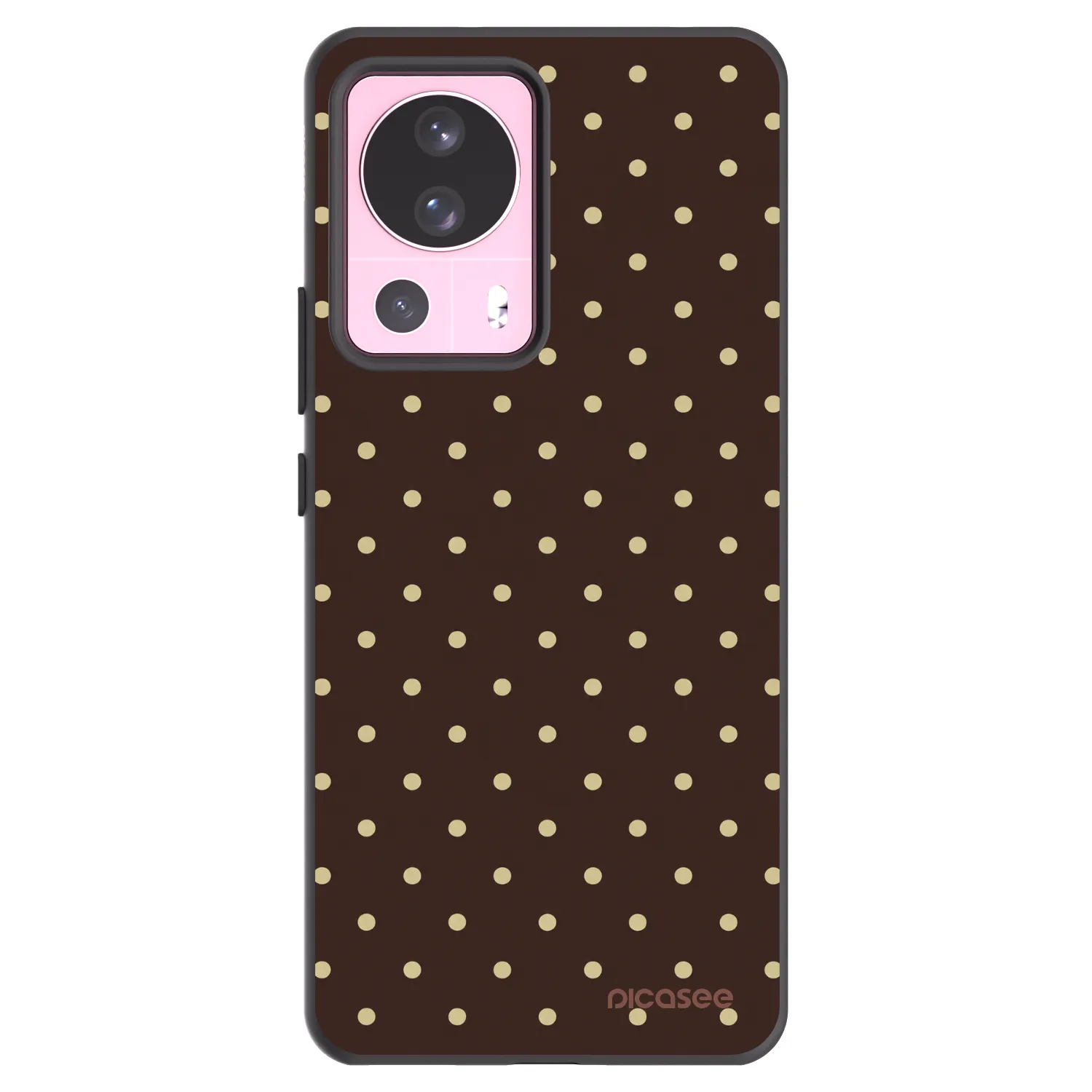 Picasee silikonski črni ovitek za Xiaomi 13 Lite - Vanilla Dots & Chocolate