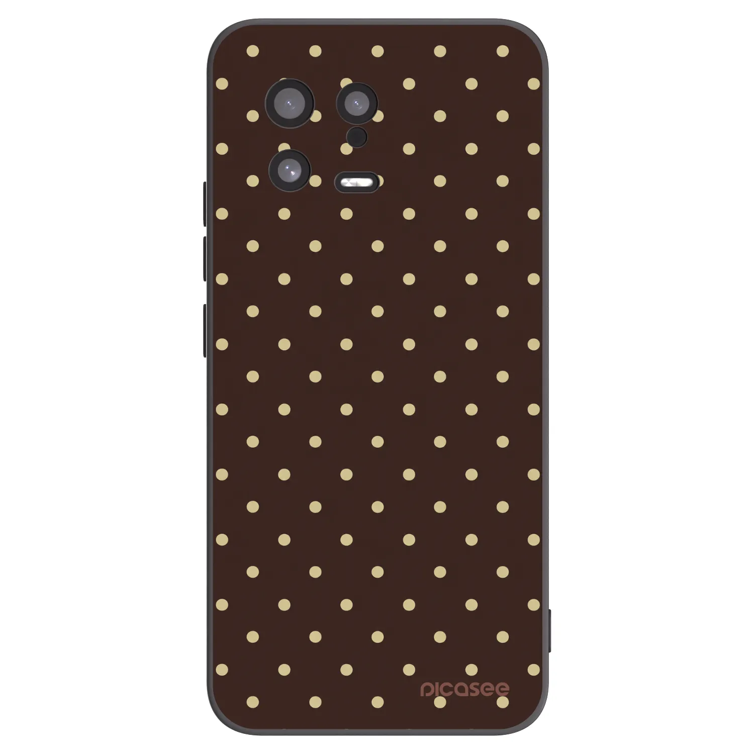 Picasee silikonski črni ovitek za Xiaomi 13 - Vanilla Dots & Chocolate
