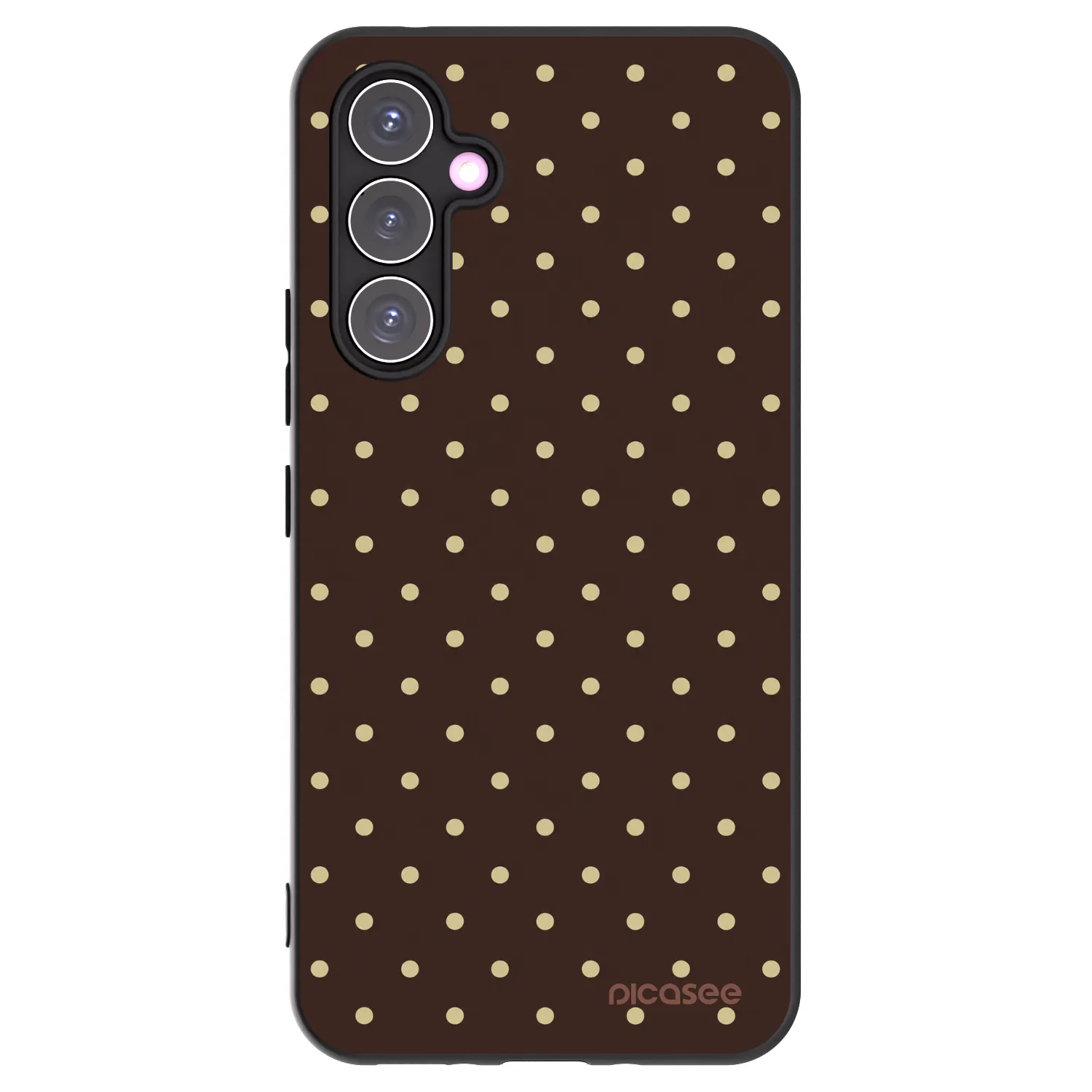 Picasee silikonski črni ovitek za Samsung Galaxy A54 5G A546B - Vanilla Dots & Chocolate