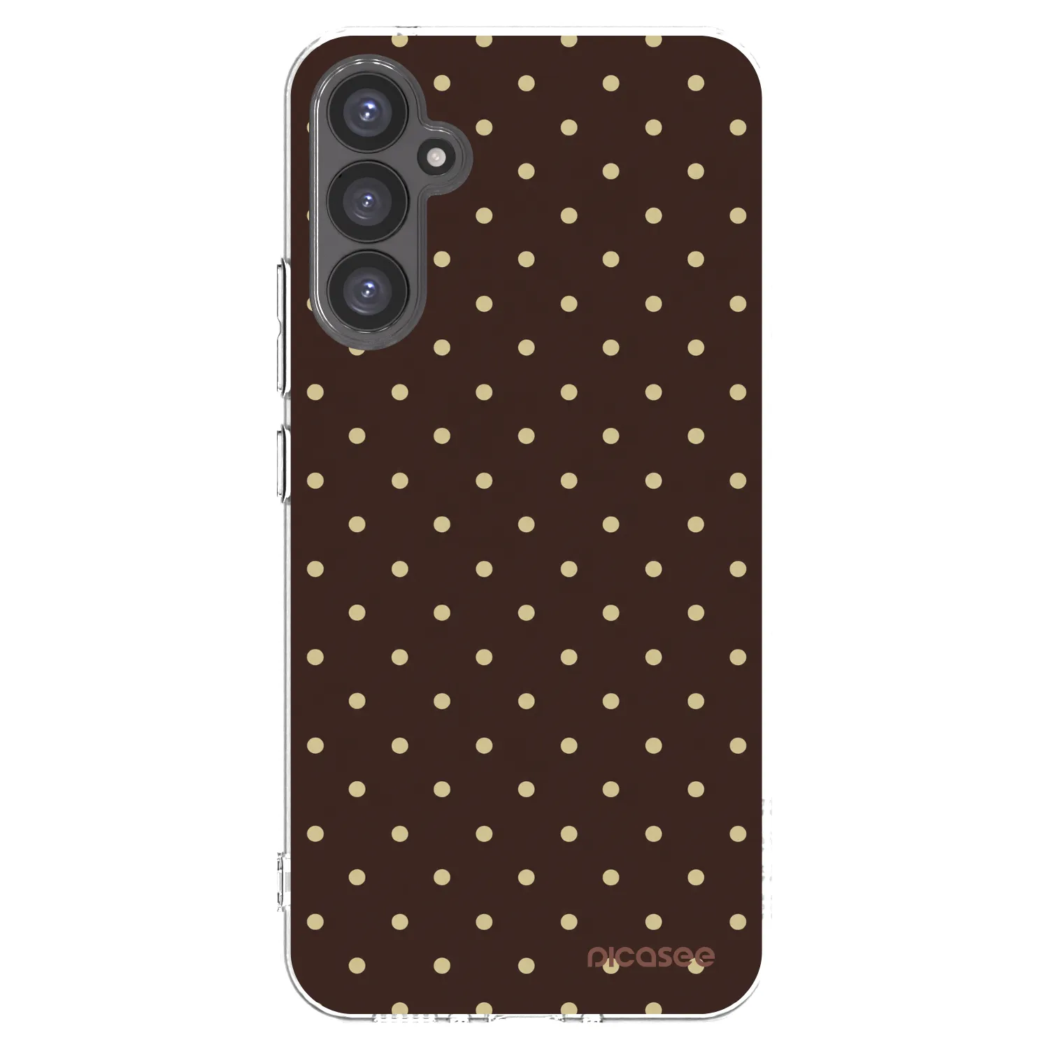 Picasee silikonski prozorni ovitek za Samsung Galaxy A34 5G A346B - Vanilla Dots & Chocolate
