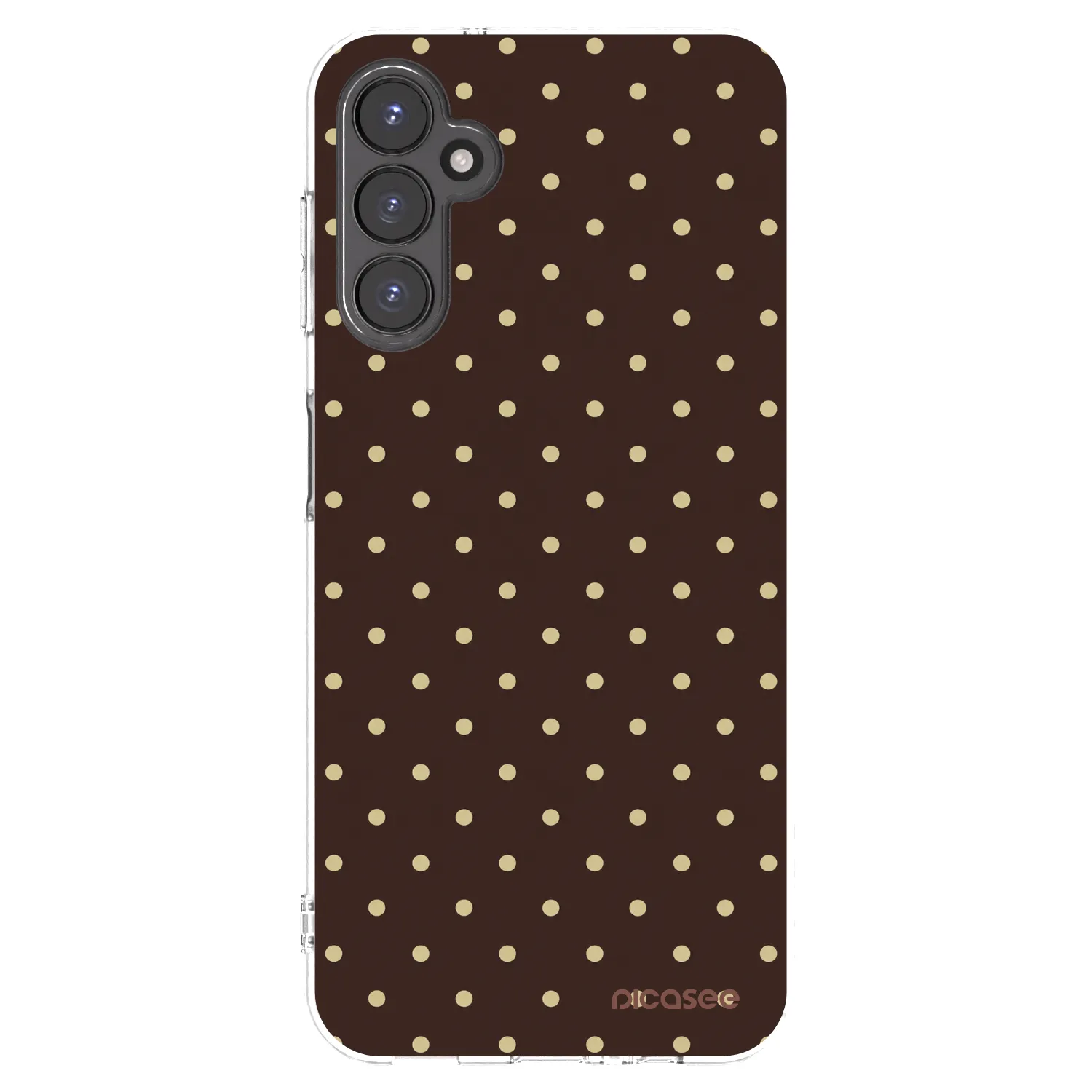 Picasee silikonski prozorni ovitek za Samsung Galaxy A14 4G A145R - Vanilla Dots & Chocolate