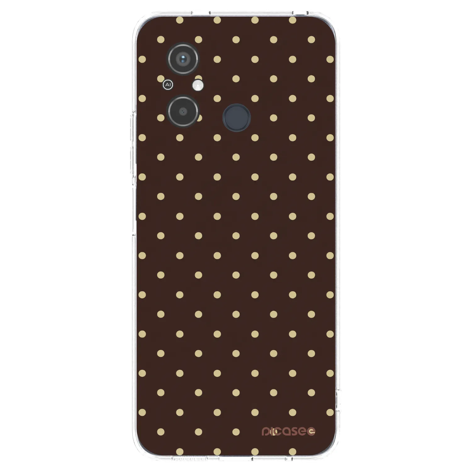 Picasee silikonski prozorni ovitek za Xiaomi Redmi 12C - Vanilla Dots & Chocolate