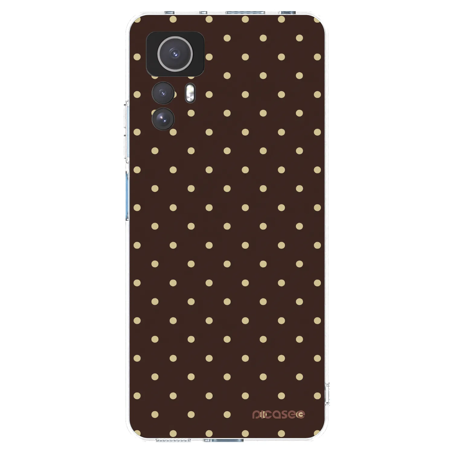 Picasee silikonski prozorni ovitek za Xiaomi Redmi Note 12S - Vanilla Dots & Chocolate