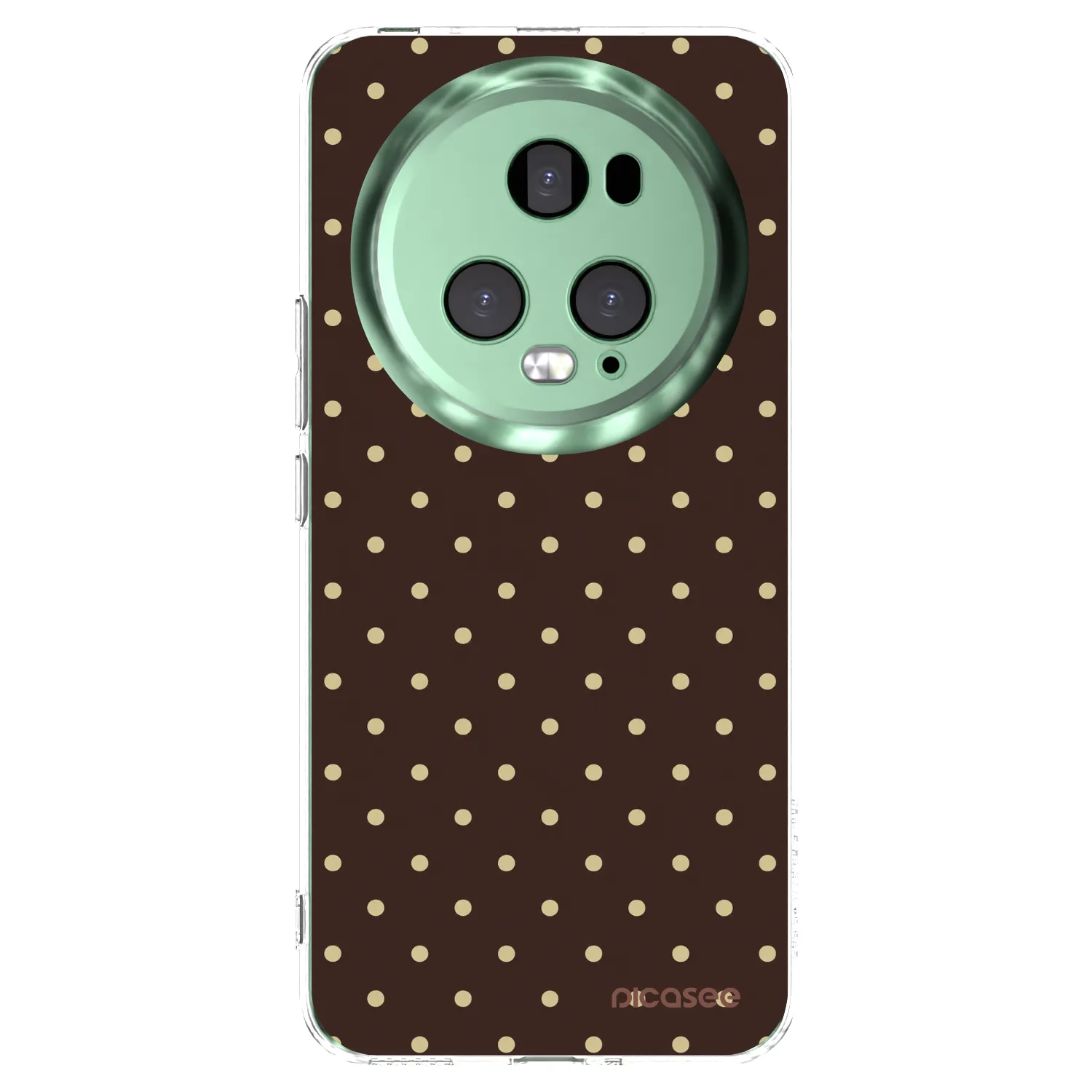 Picasee silikonski prozorni ovitek za Honor Magic5 Pro - Vanilla Dots & Chocolate