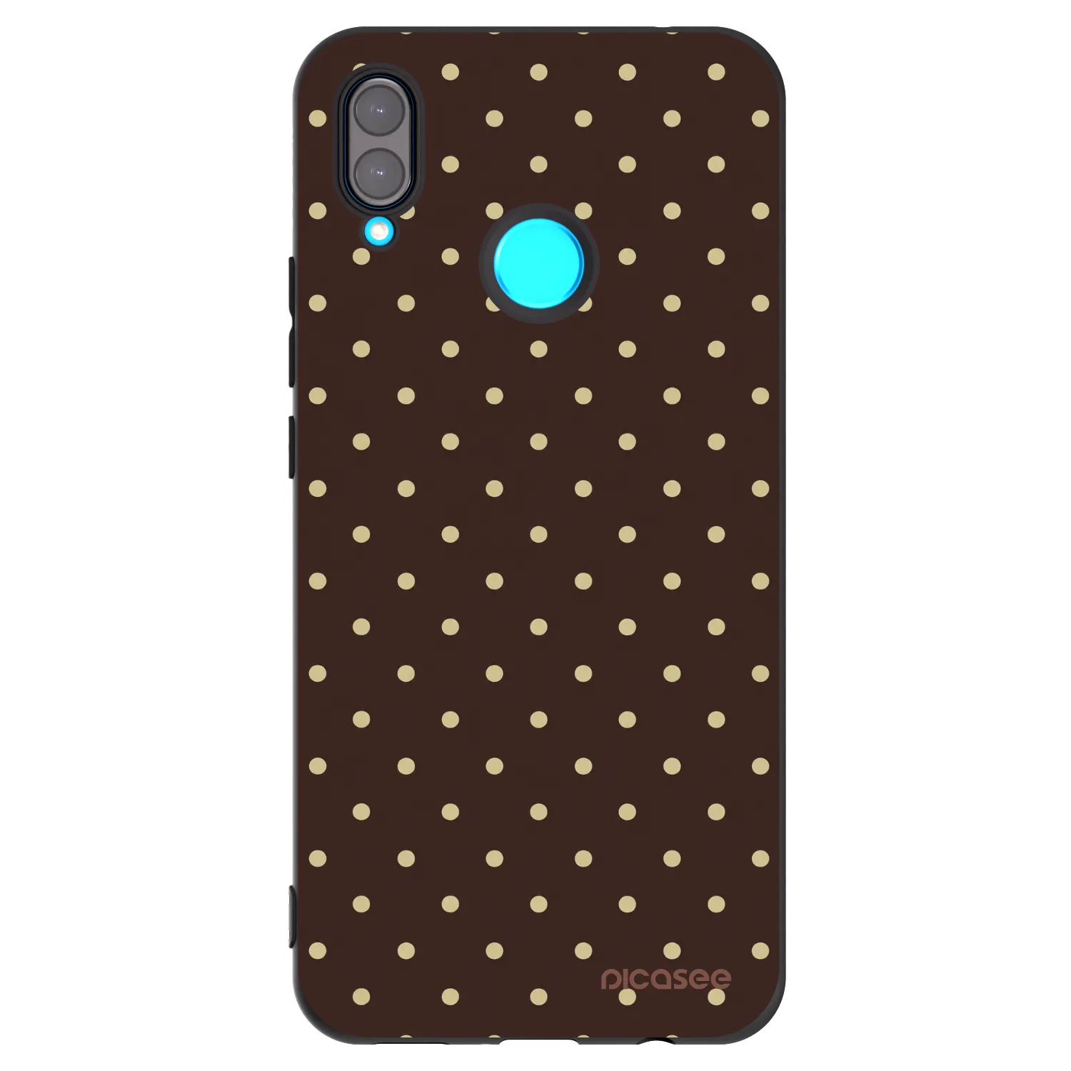 Picasee silikonski črni ovitek za Huawei Nova 3i - Vanilla Dots & Chocolate