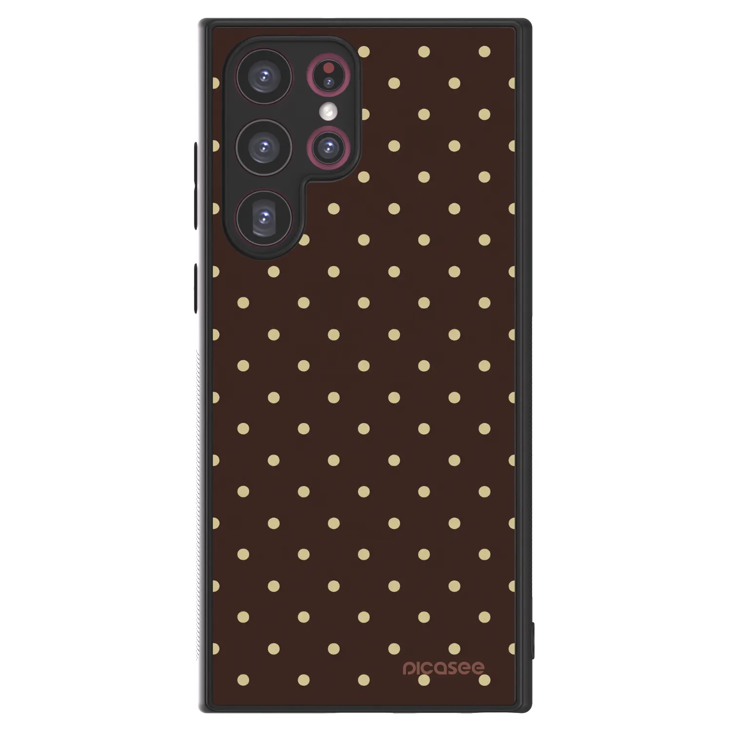 Picasee ULTIMATE CASE PowerShare za Samsung Galaxy S22 Ultra 5G - Vanilla Dots & Chocolate