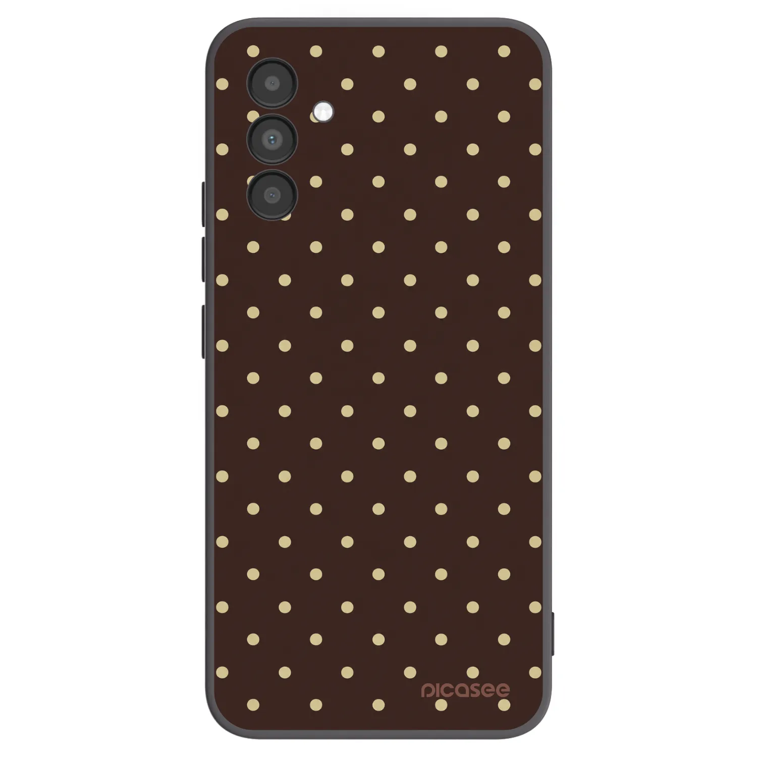 Picasee silikonski črni ovitek za Samsung Galaxy A04s A047F - Vanilla Dots & Chocolate