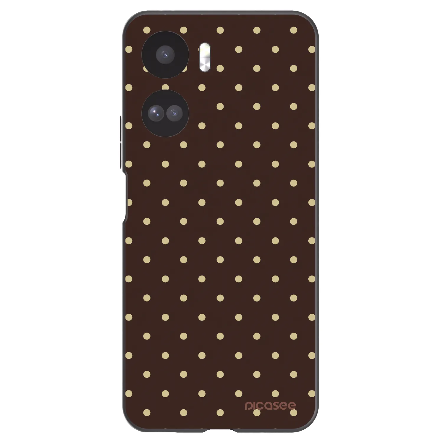 Picasee silikonski črni ovitek za Honor 90 Lite 5G - Vanilla Dots & Chocolate
