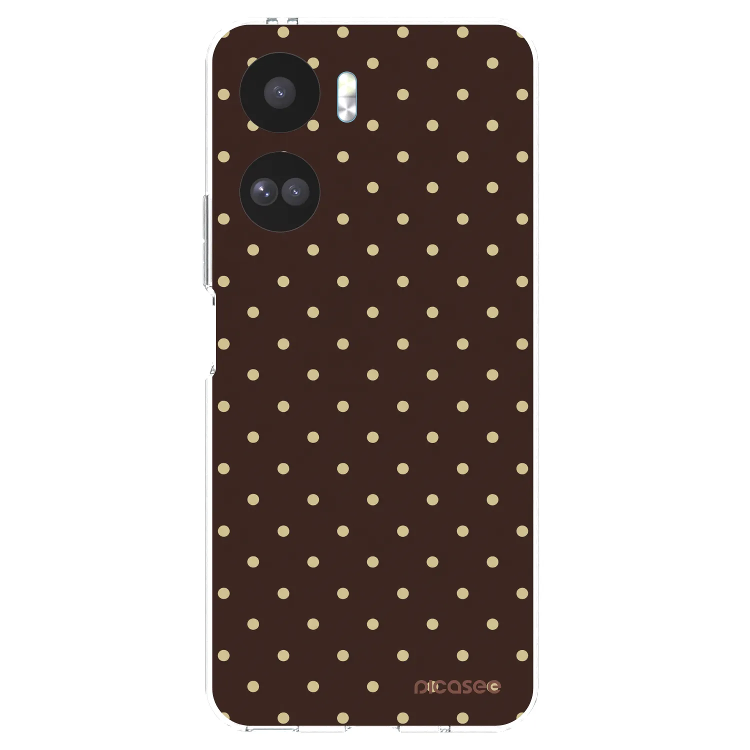 Picasee silikonski prozorni ovitek za Honor 90 Lite 5G - Vanilla Dots & Chocolate