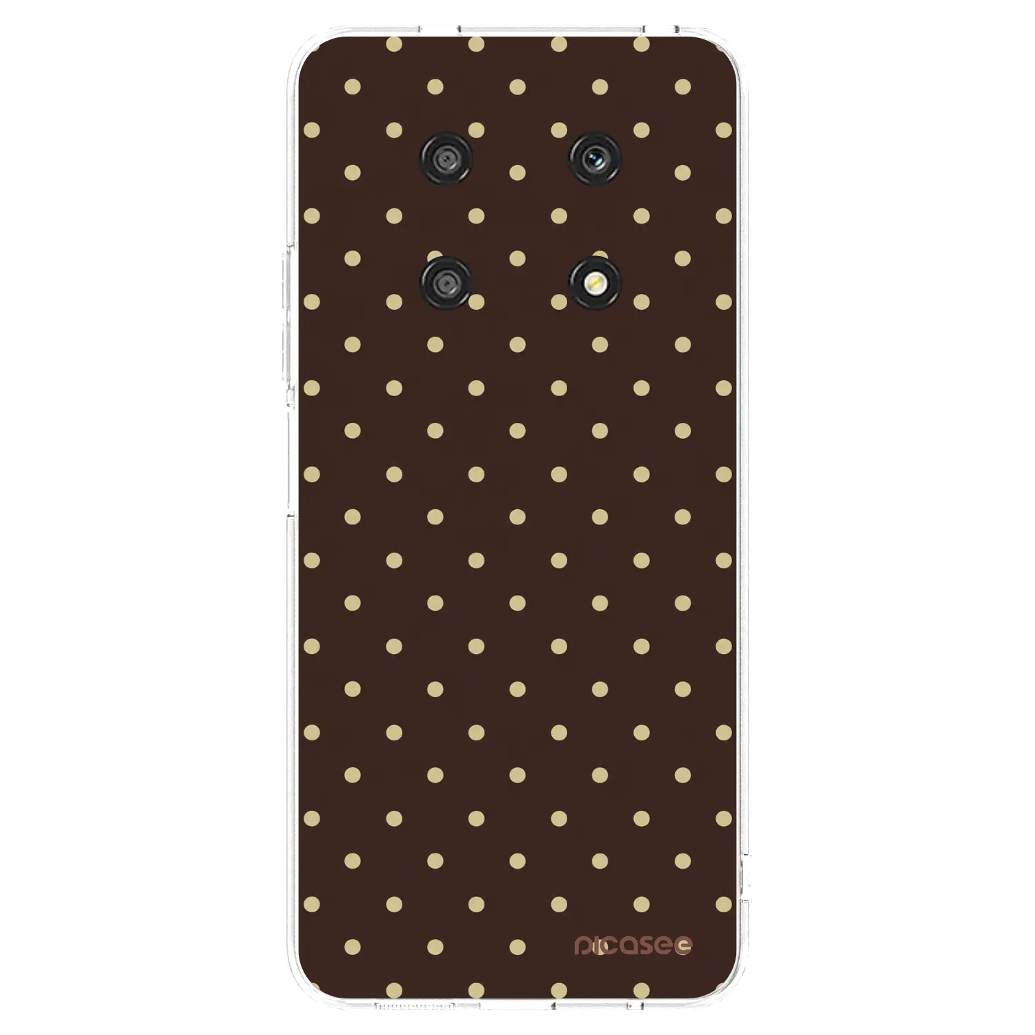 Picasee silikonski prozorni ovitek za Honor Magic4 Lite 5G - Vanilla Dots & Chocolate