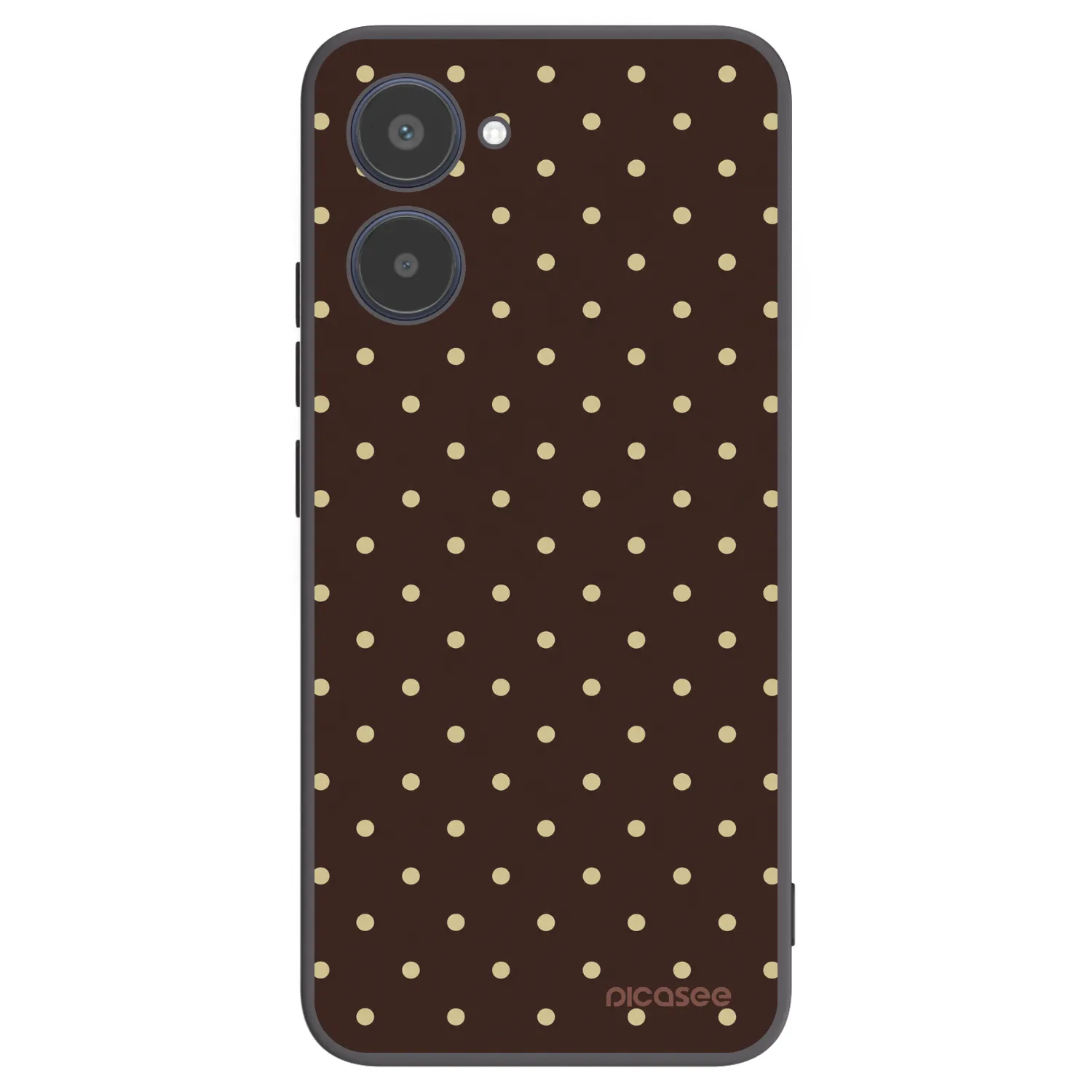 Picasee silikonski črni ovitek za Realme 10 4G - Vanilla Dots & Chocolate