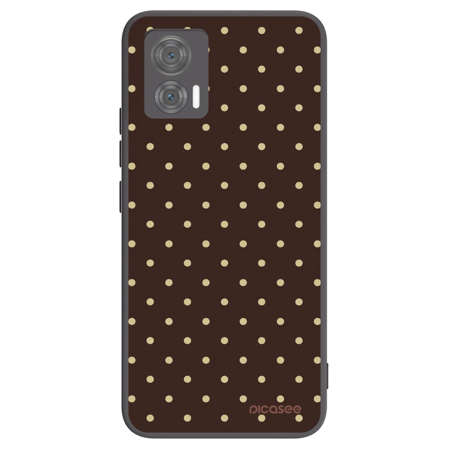 Picasee silikonski črni ovitek za Motorola Edge 30 Neo - Vanilla Dots & Chocolate