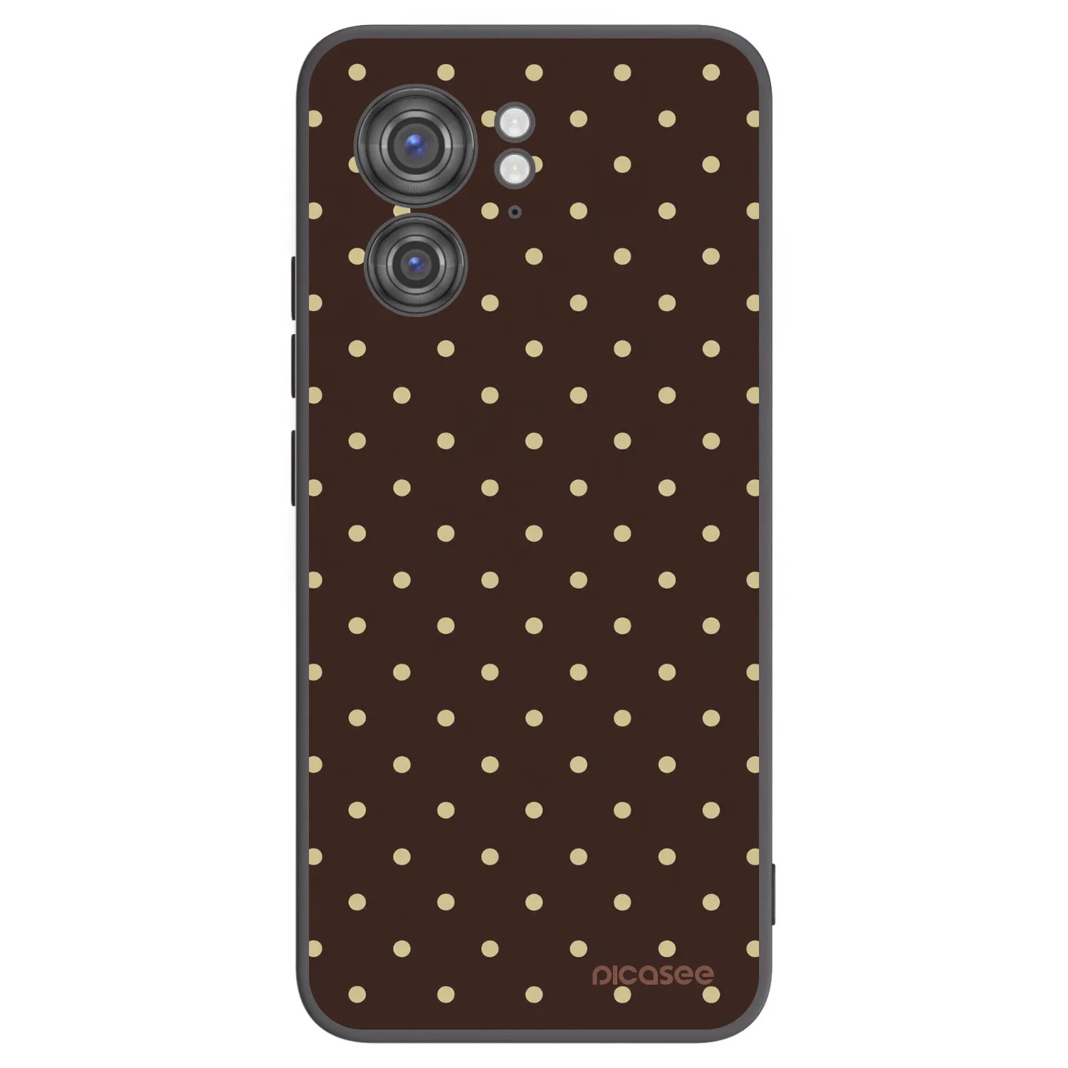 Picasee silikonski črni ovitek za Motorola Edge 40 - Vanilla Dots & Chocolate
