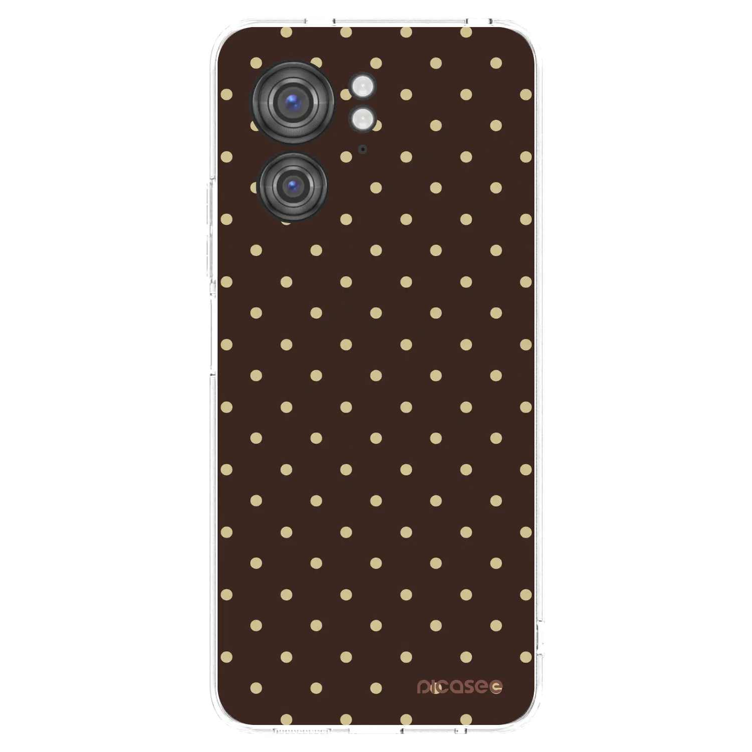 Picasee silikonski prozorni ovitek za Motorola Edge 40 - Vanilla Dots & Chocolate