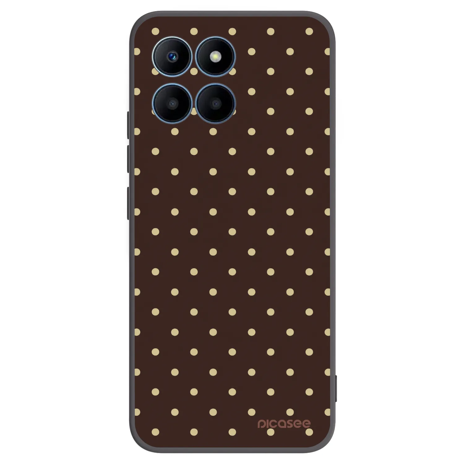 Picasee silikonski črni ovitek za Honor 70 Lite - Vanilla Dots & Chocolate