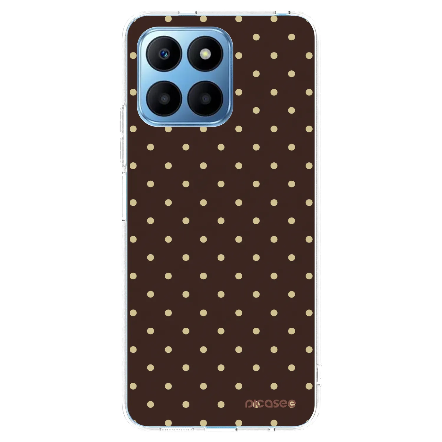 Picasee silikonski prozorni ovitek za Honor 70 Lite - Vanilla Dots & Chocolate