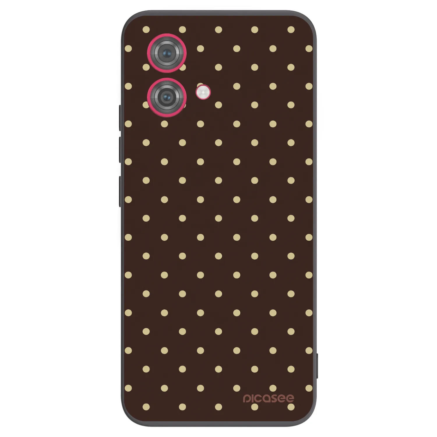 Picasee silikonski črni ovitek za Motorola Moto G84 5G - Vanilla Dots & Chocolate