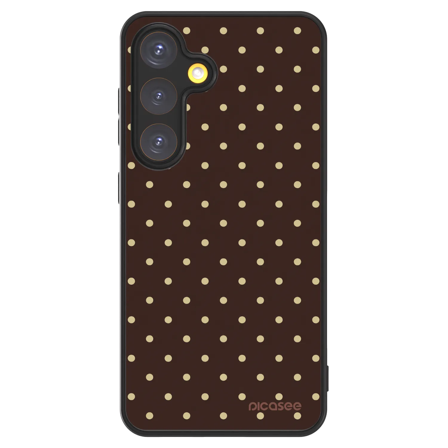 Picasee ULTIMATE CASE PowerShare za Samsung Galaxy S24 S921B 5G - Vanilla Dots & Chocolate