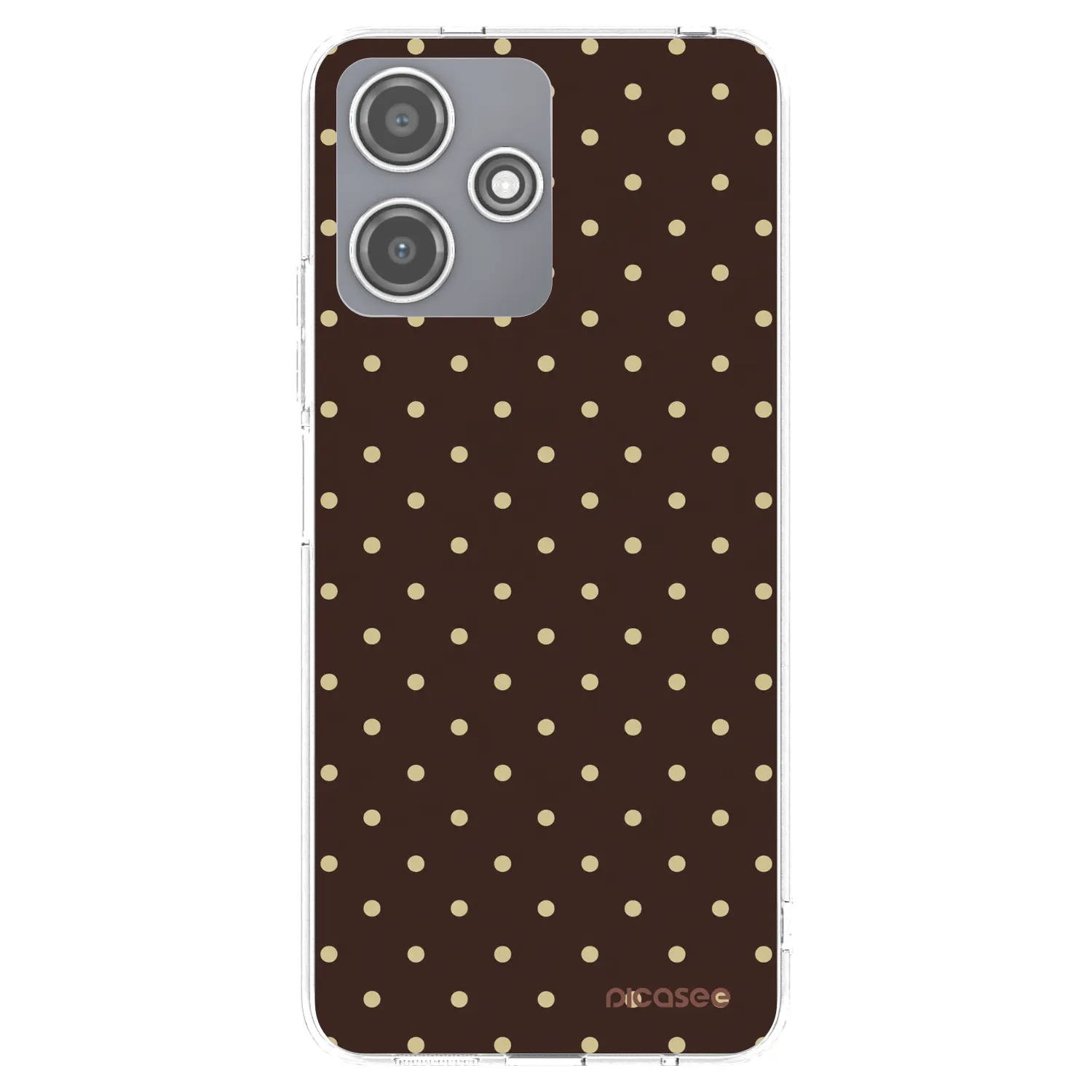 Picasee silikonski prozorni ovitek za Xiaomi Redmi 12 5G - Vanilla Dots & Chocolate