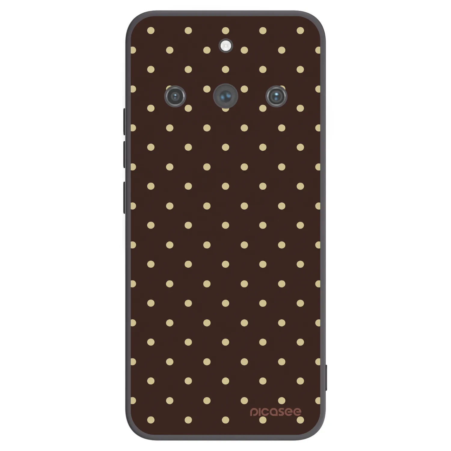Picasee silikonski črni ovitek za Realme 11 Pro+ - Vanilla Dots & Chocolate