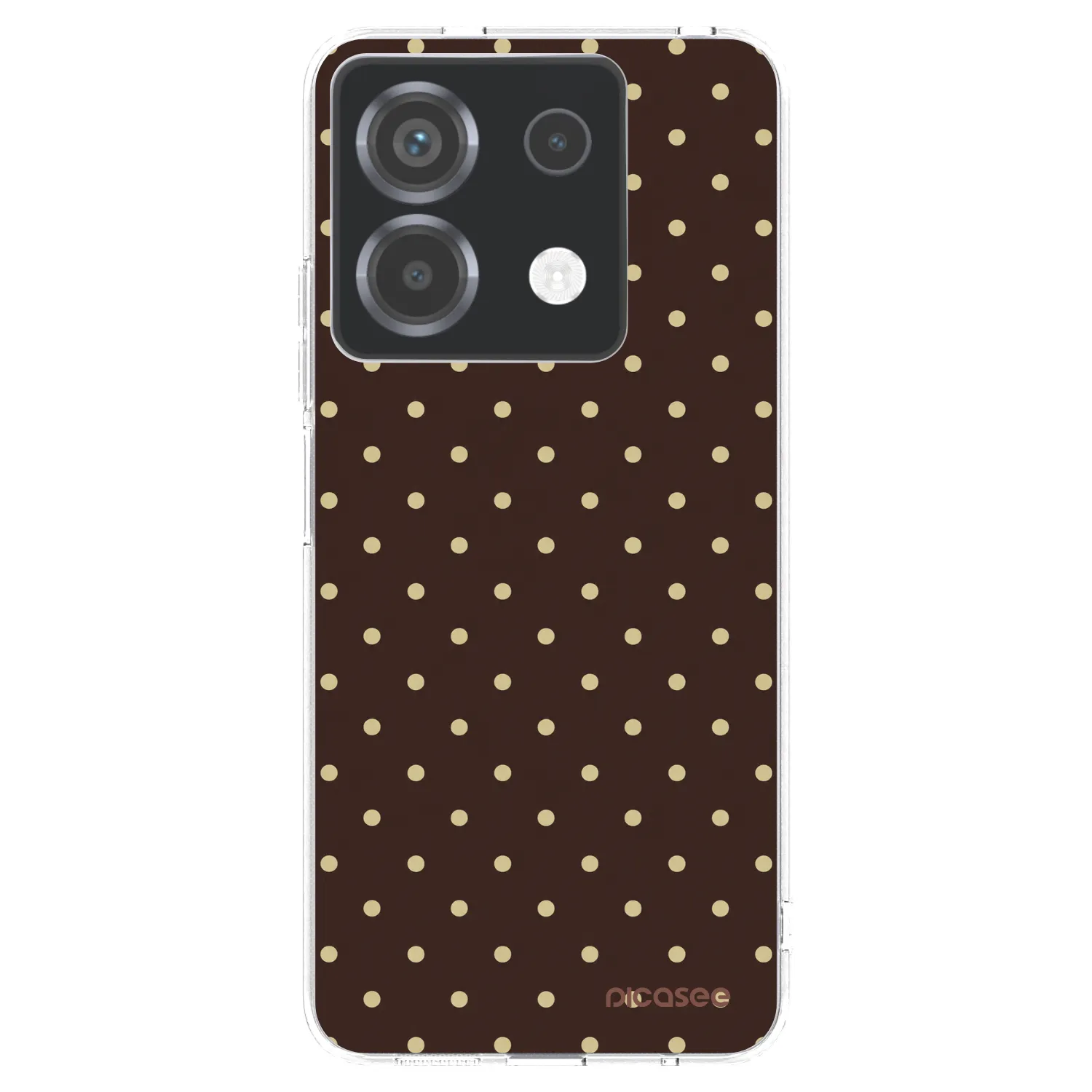 Picasee silikonski prozorni ovitek za Xiaomi Poco X6 - Vanilla Dots & Chocolate