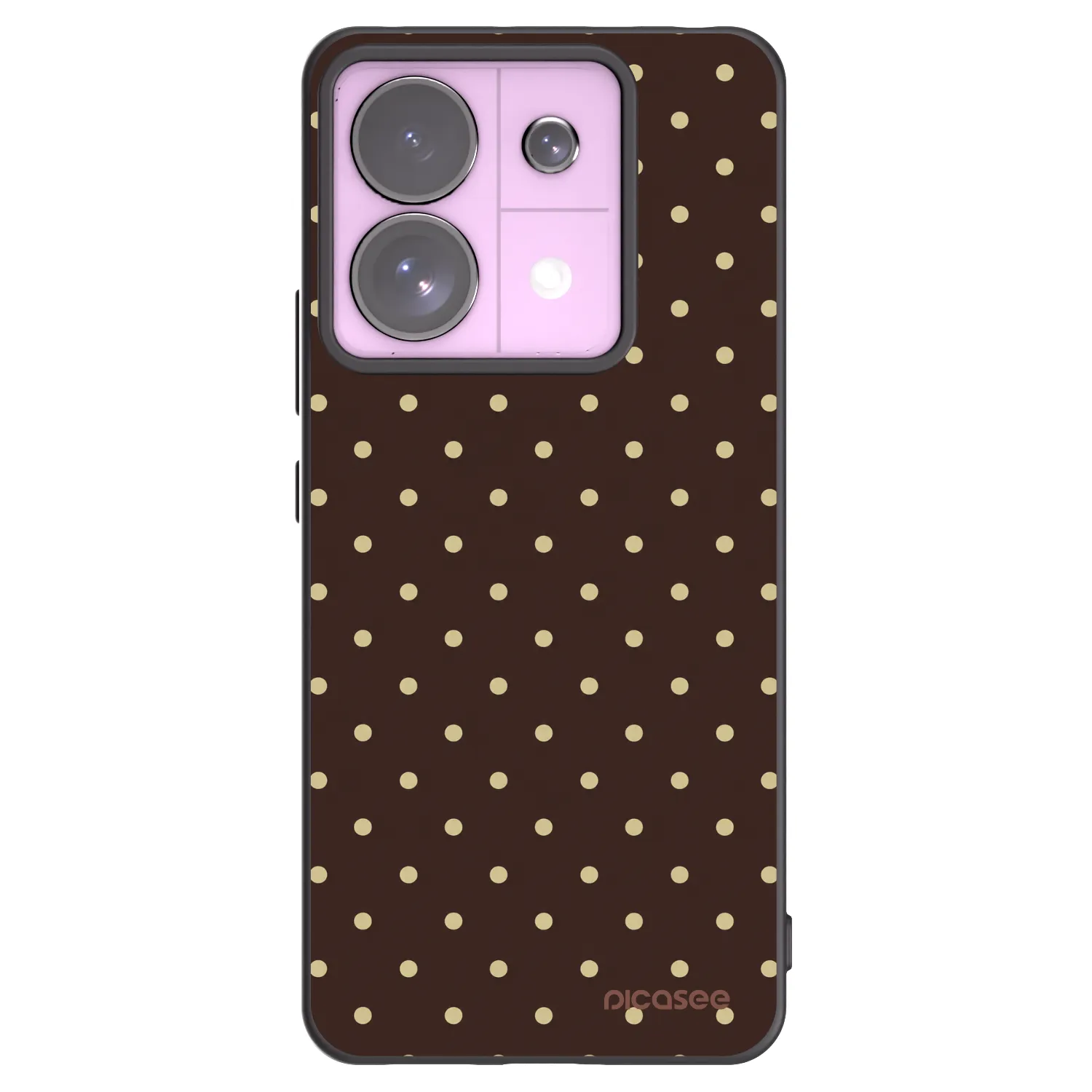 Picasee silikonski črni ovitek za Xiaomi Redmi Note 13 Pro 5G - Vanilla Dots & Chocolate