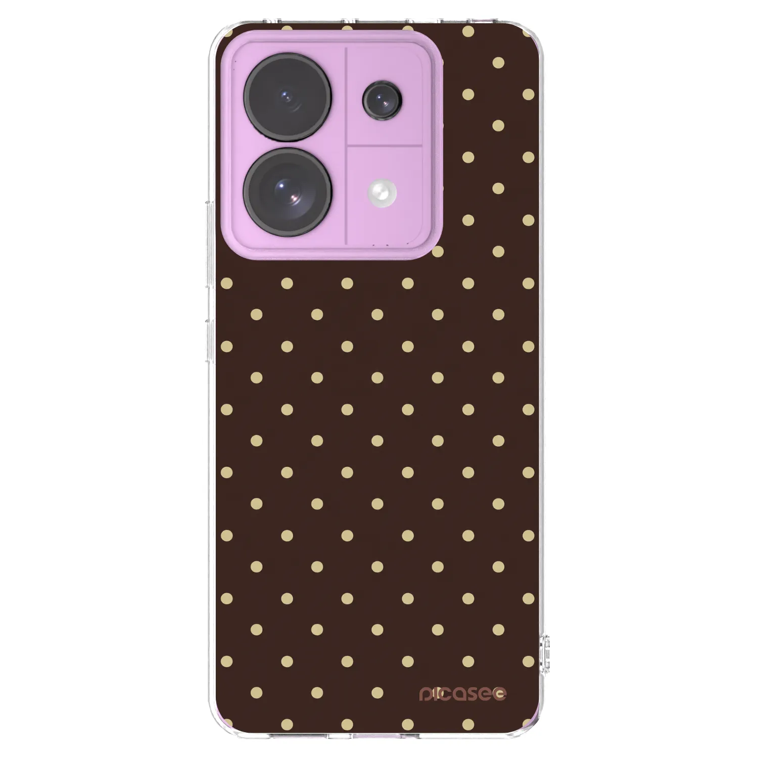 Picasee silikonski prozorni ovitek za Xiaomi Redmi Note 13 Pro 5G - Vanilla Dots & Chocolate