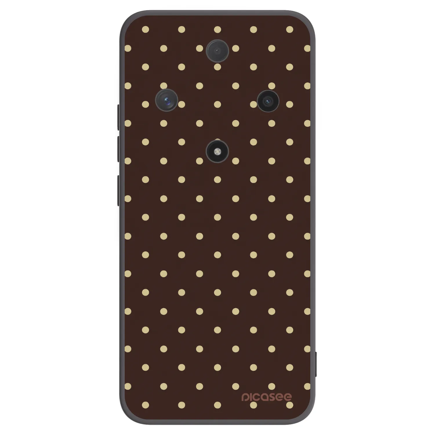 Picasee silikonski črni ovitek za Honor Magic6 Lite 5G - Vanilla Dots & Chocolate