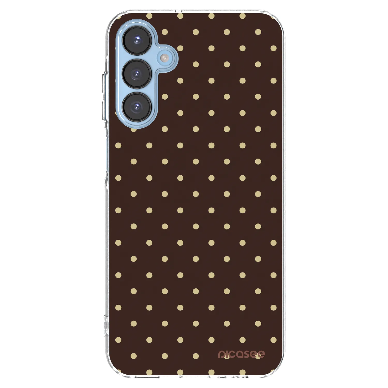 Picasee silikonski prozorni ovitek za Samsung Galaxy A15 A156B 5G - Vanilla Dots & Chocolate