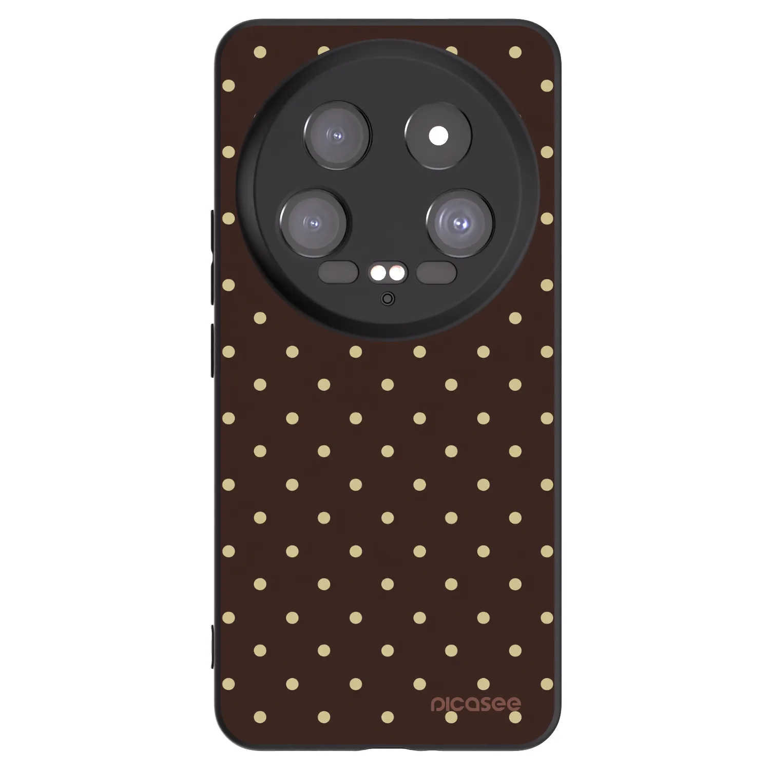 Picasee silikonski črni ovitek za Xiaomi 14 Ultra - Vanilla Dots & Chocolate
